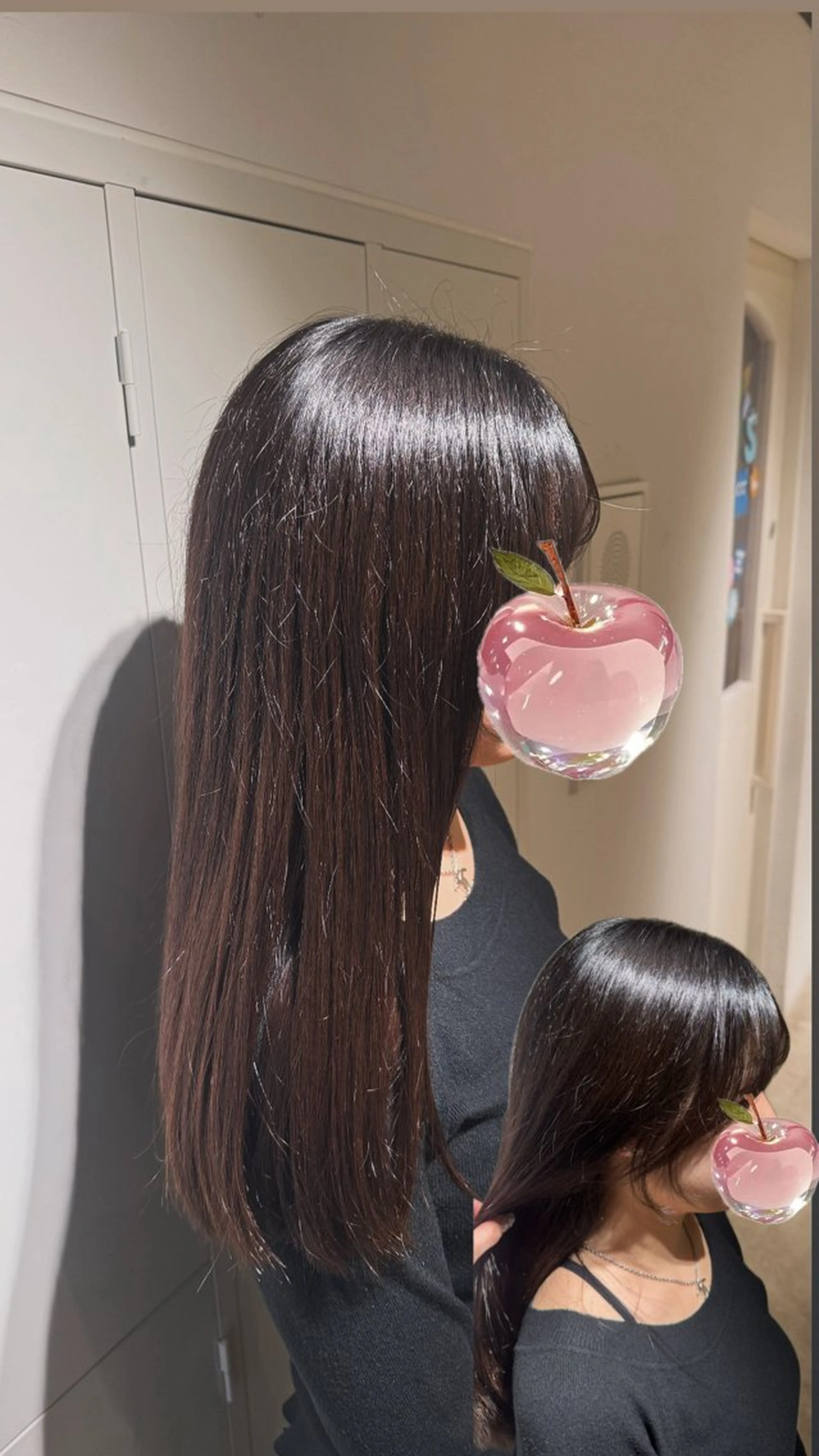 ロング 山根 里緒のヘアスタイル