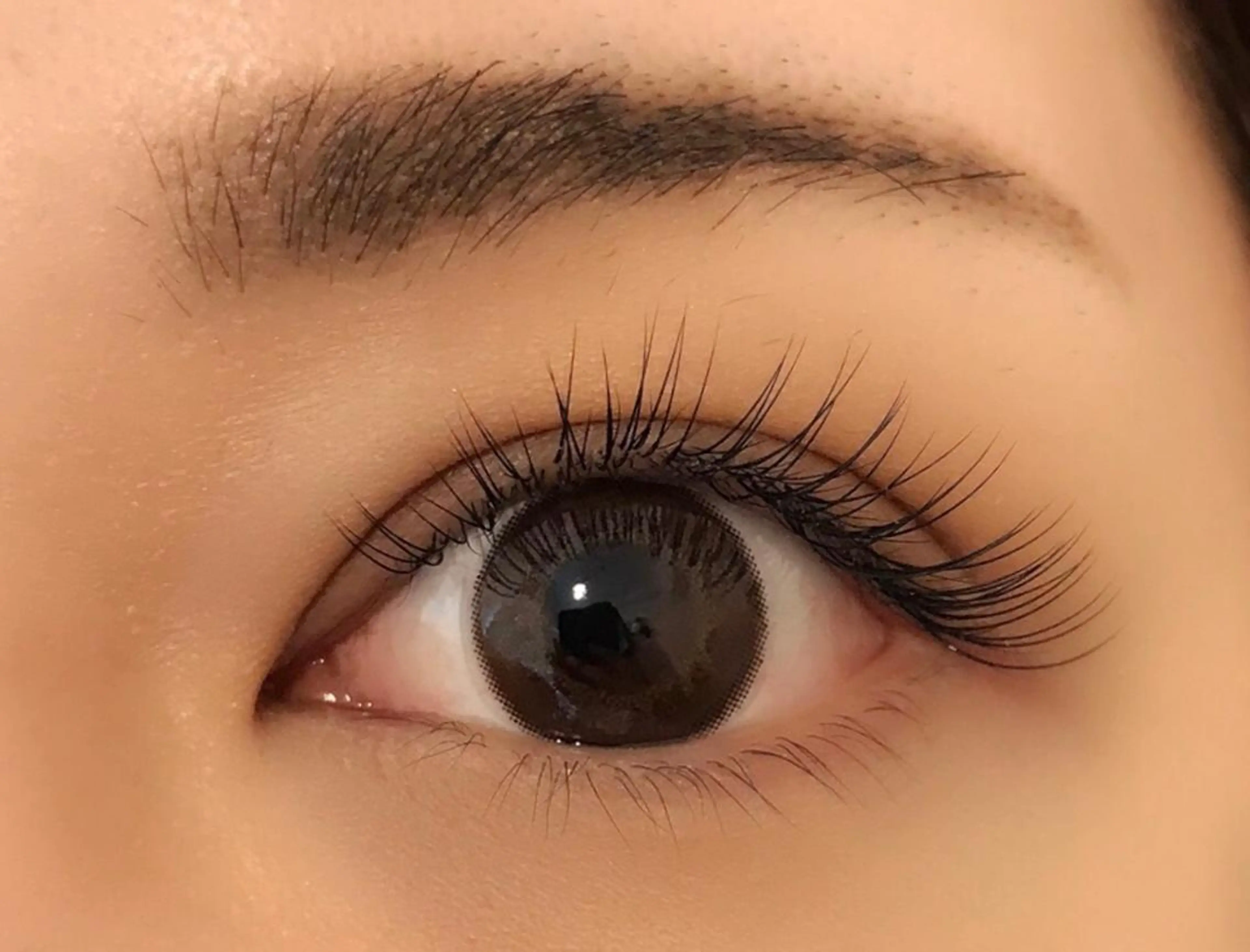 【2回目まで使える】フラットラッシュ変更+1100円最高級セーブル100本コース+トリートメントコーティング【オフ込】の写真