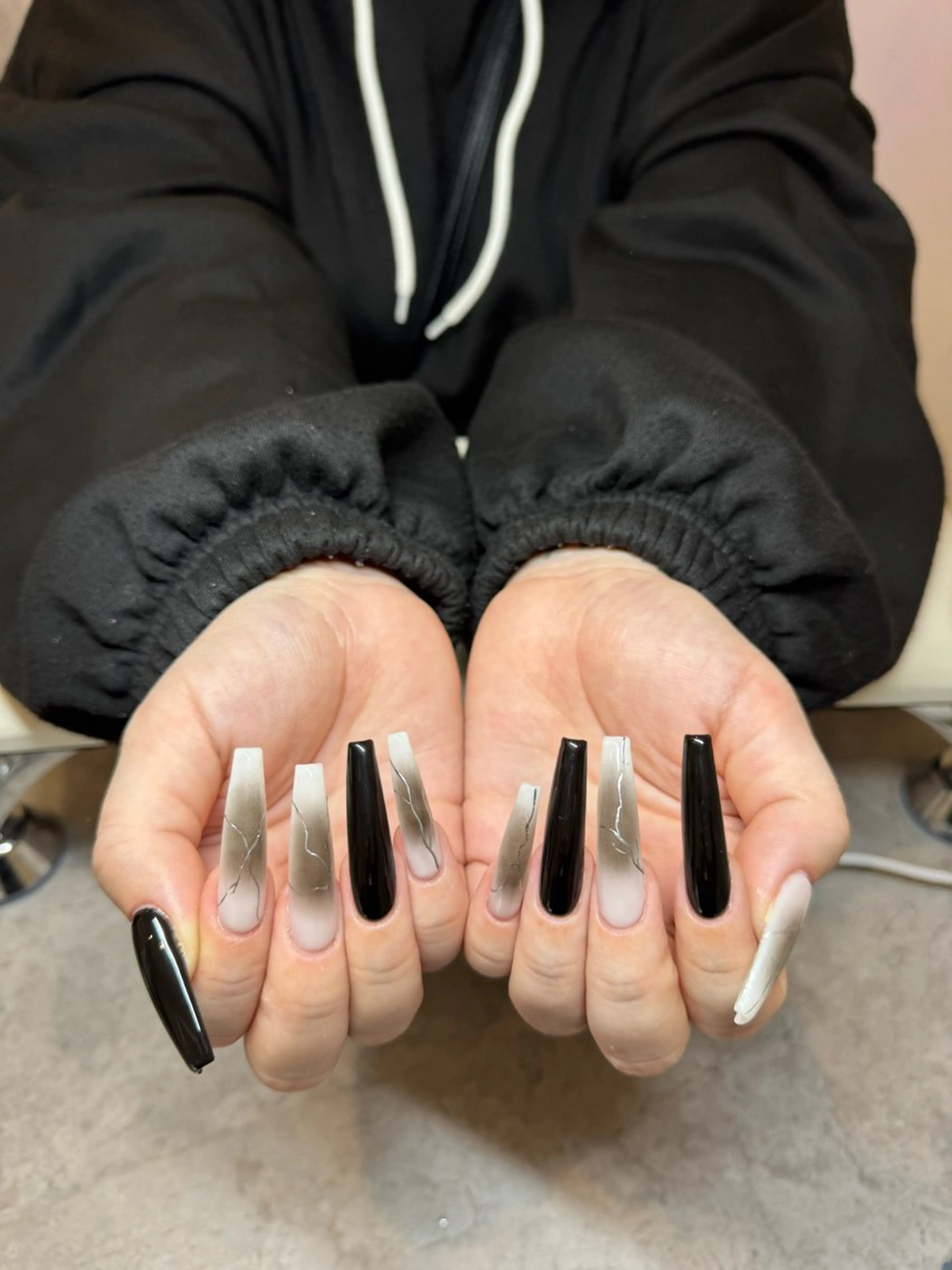 ネイル ロングネイル ハンドネイル IROHA NAIL 北村菜帆のネイルデザイン