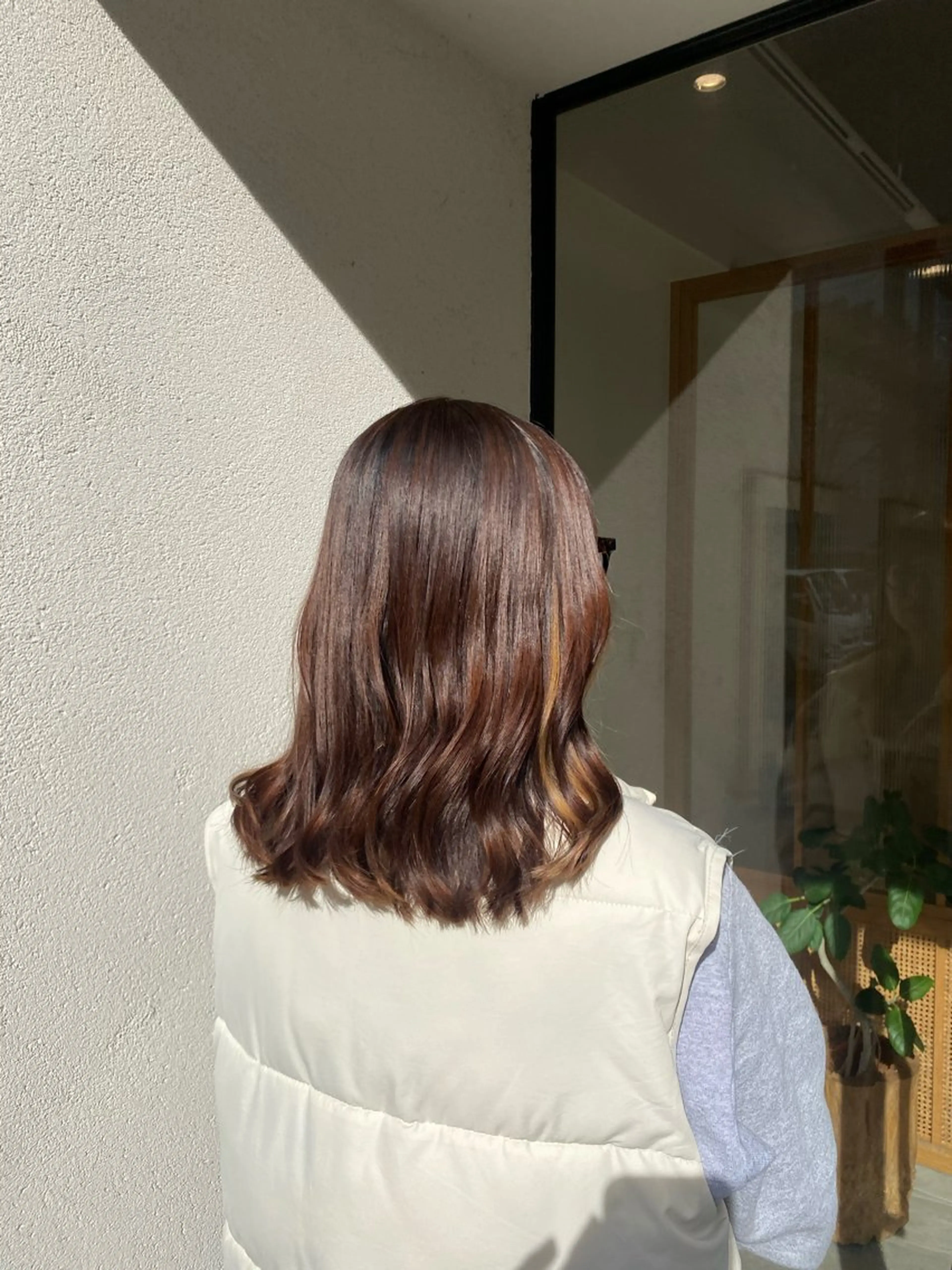 ミディアム ショート/ボブ/顔周 りレイヤー/RINAのヘアスタイル