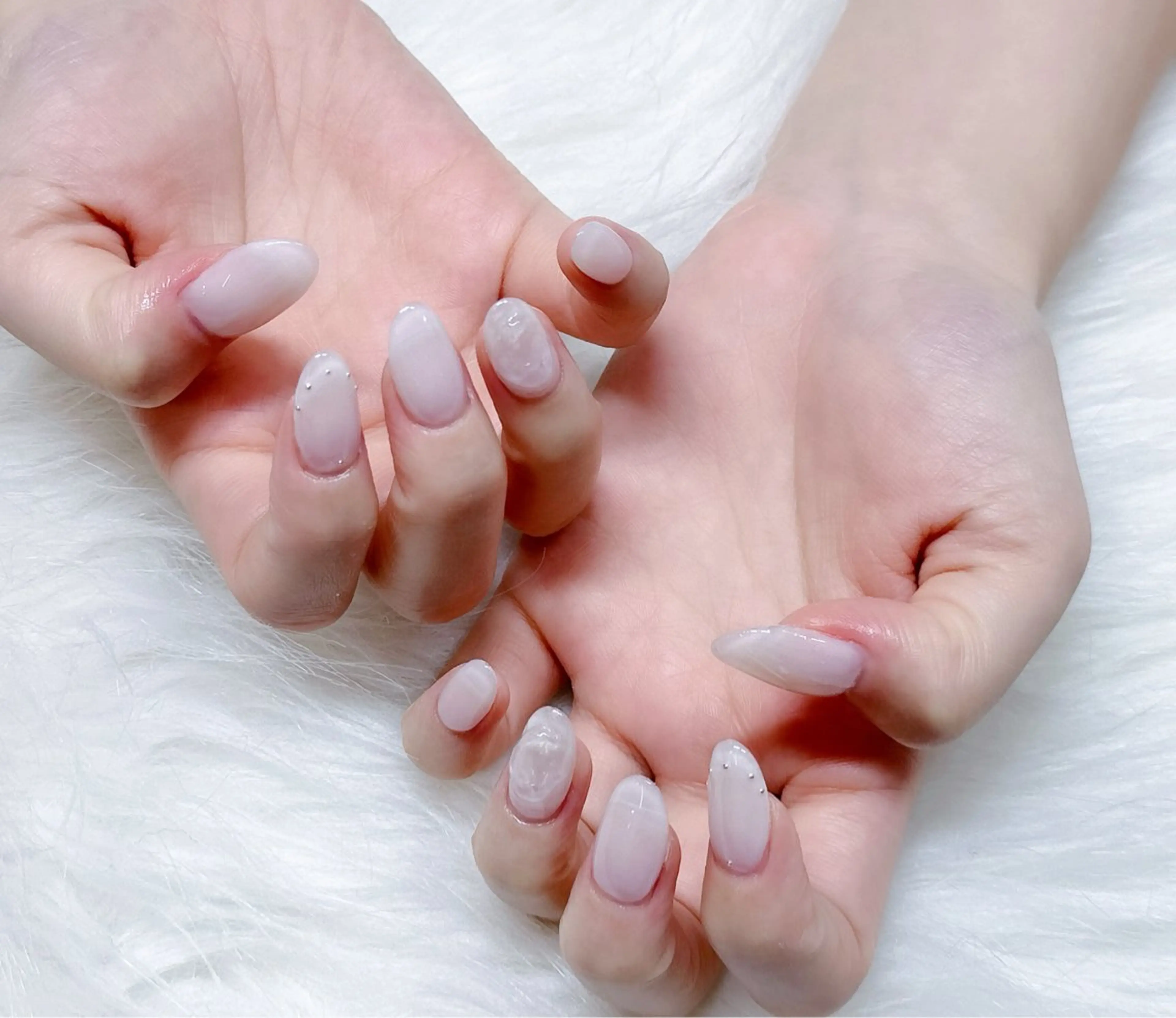 ネイル ハンドネイル MoonNail ユリ🌸のネイルデザイン