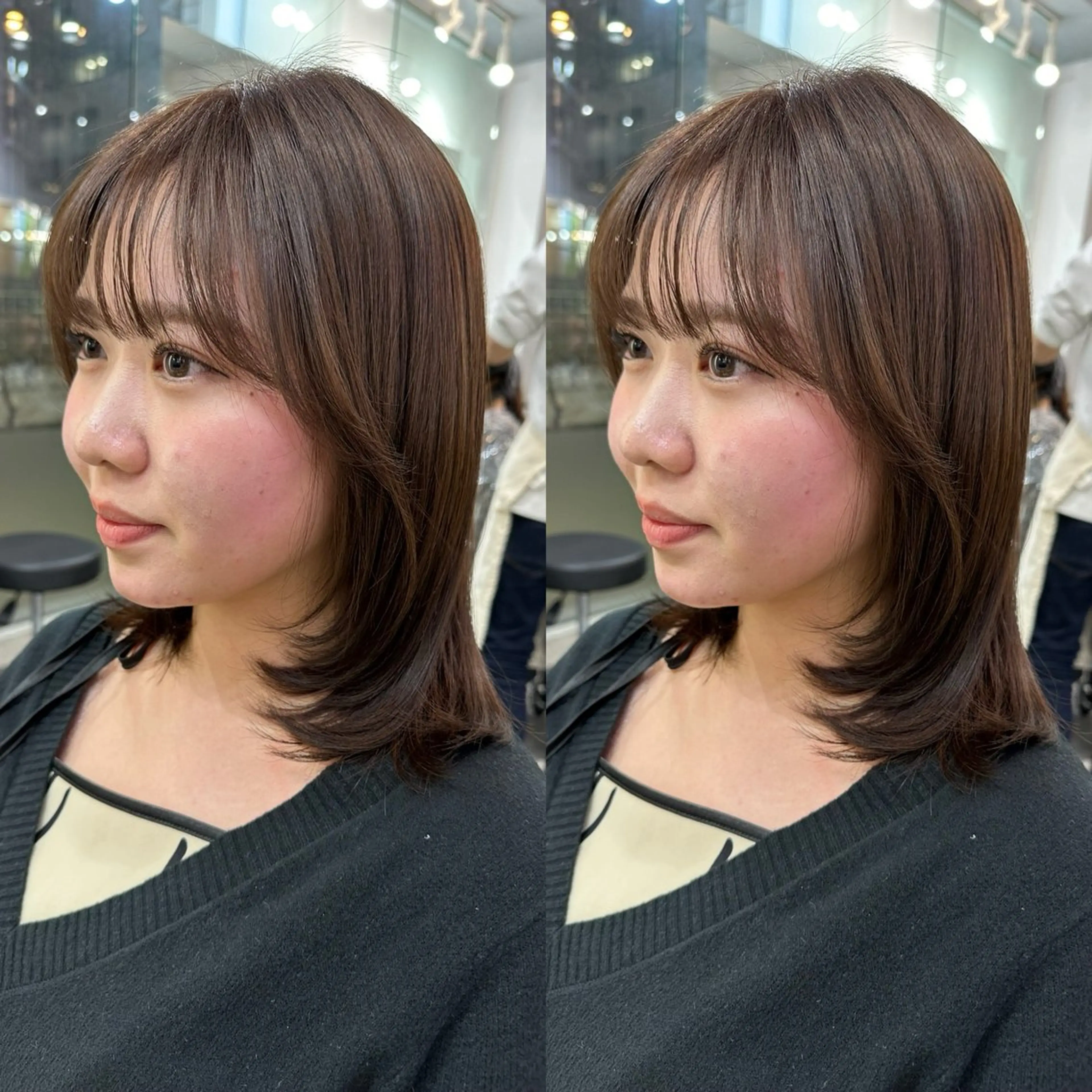 ミディアム 縮毛矯正×ボブ💎 髪質改善/木下のヘアスタイル