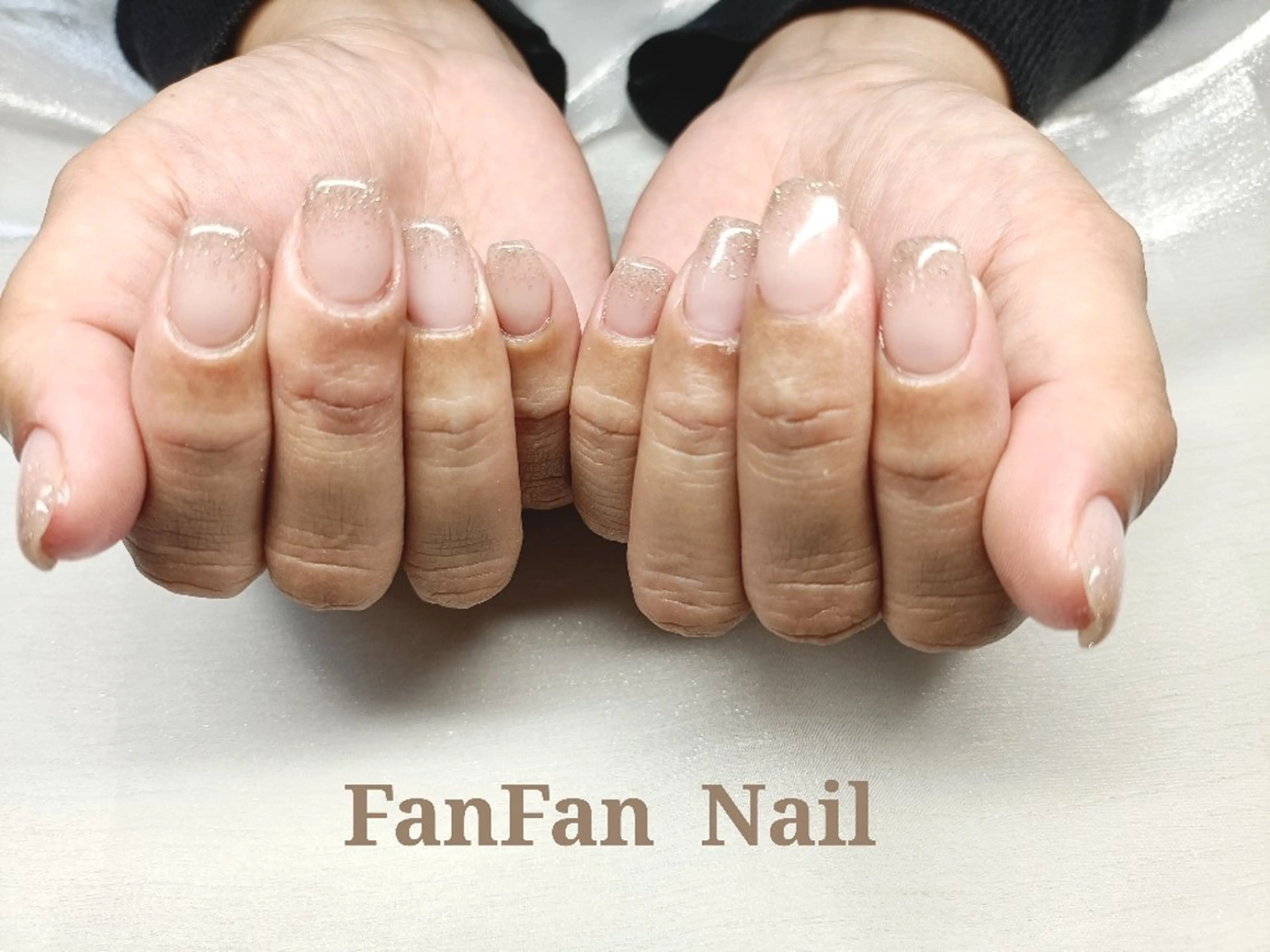 ネイル フラッシュネイル ラメ(グリッター) ラメグラデーション RUE FANFANNAILのネイルデザイン