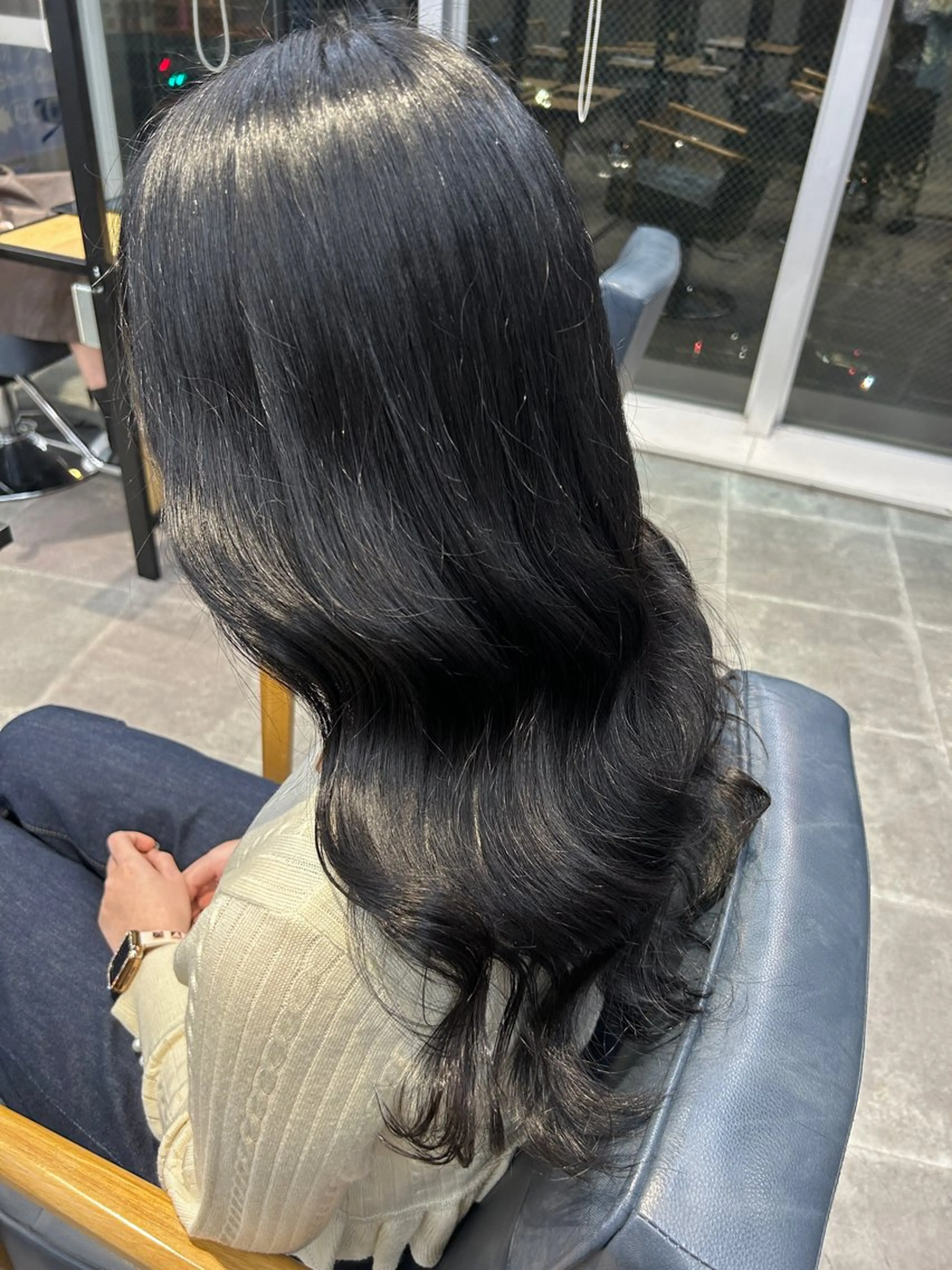 ロング カラー カット ヘアカラー トリートメント newi梅田🫧韓国 ヘア🫧sakiのヘアスタイル