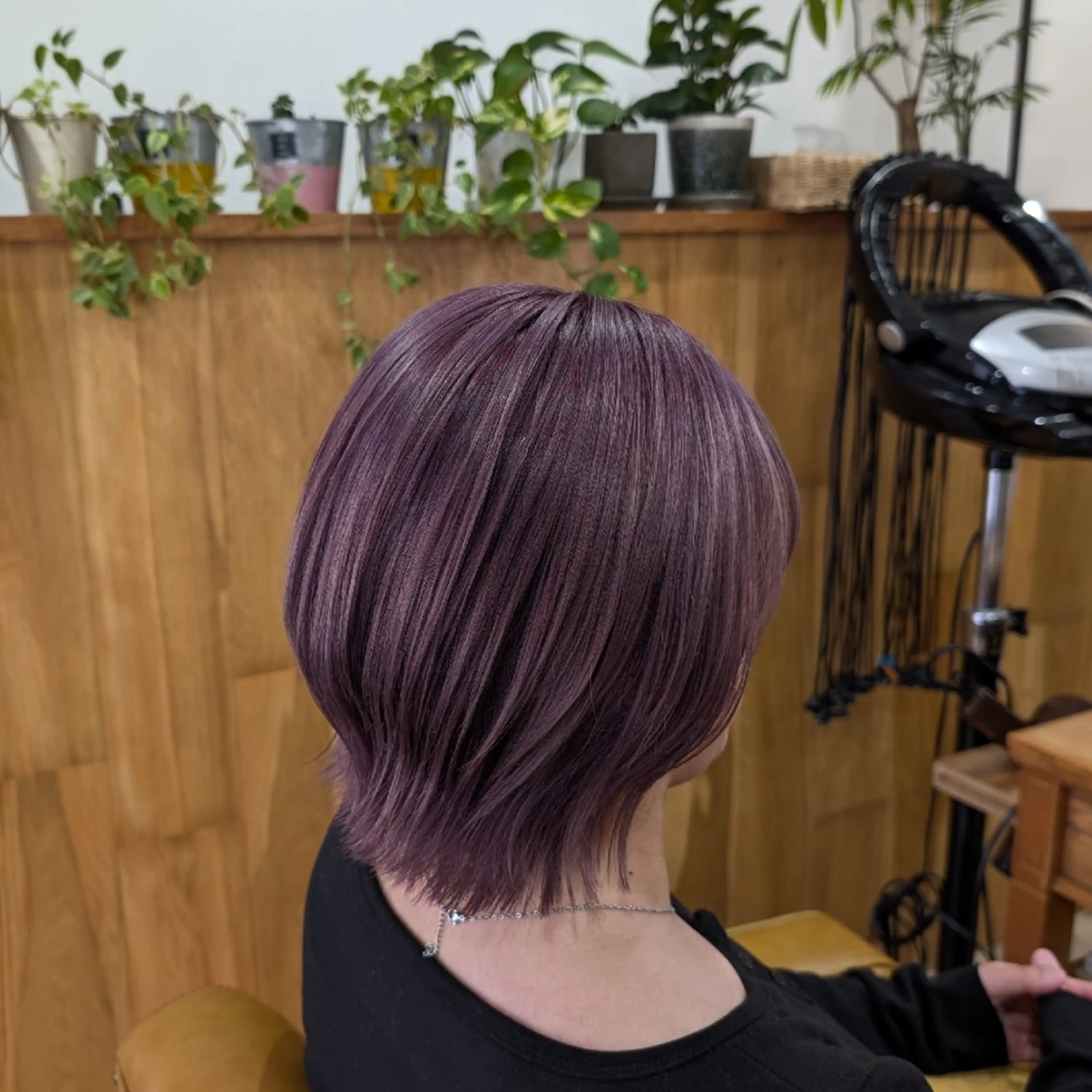 ショート カラー ブリーチ ケアブリーチ ダブルカラー ラベンダーカラー ラベンダーピンク ﾒｱﾘｰﾊﾞｲﾒﾘｰ /花音のヘアスタイル