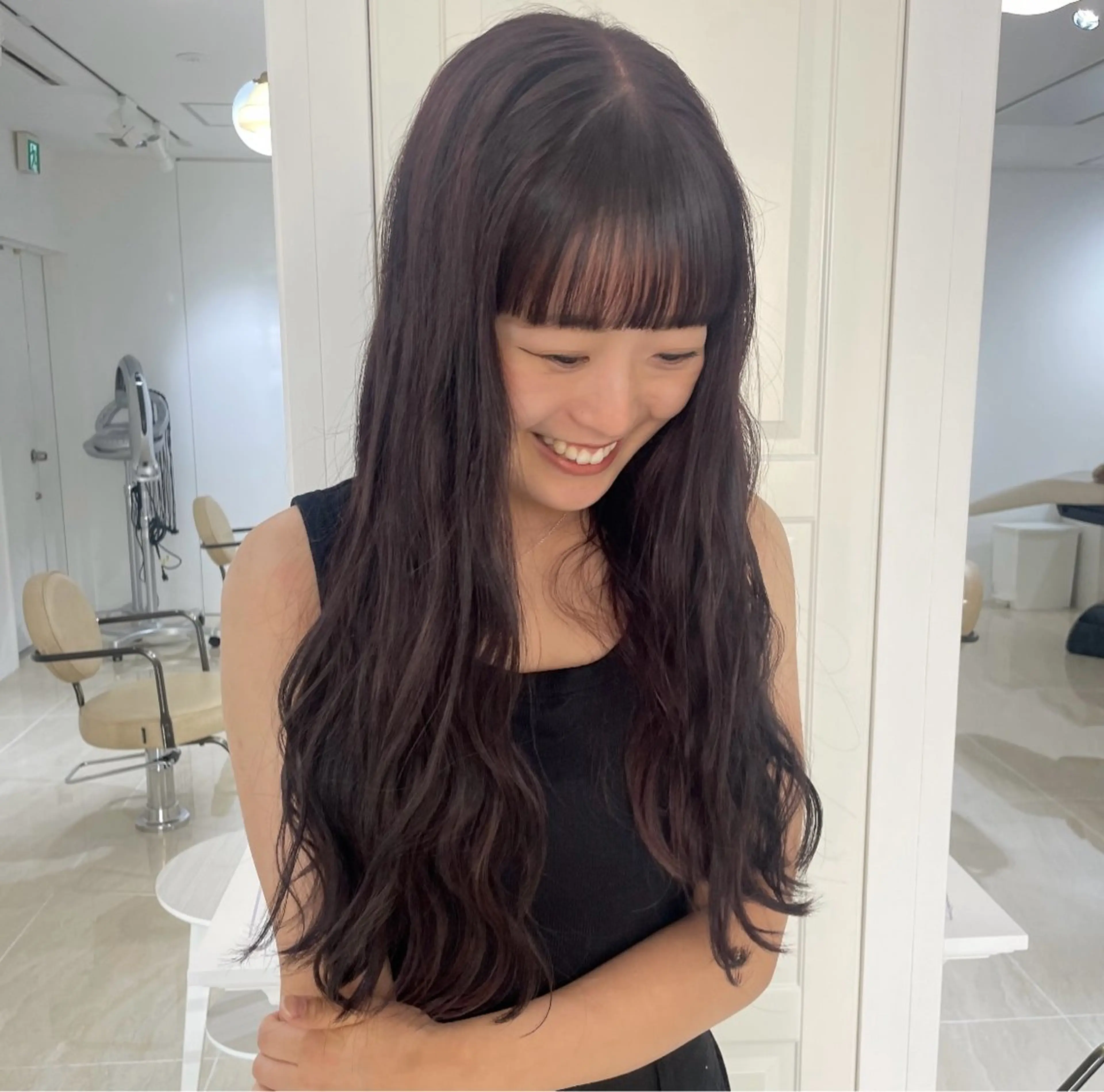 ロング ヘアアレンジ MIRROR eyelashes eyebrows所属・ユウナ ︎︎ MIRRORのマツエク・マツパデザイン