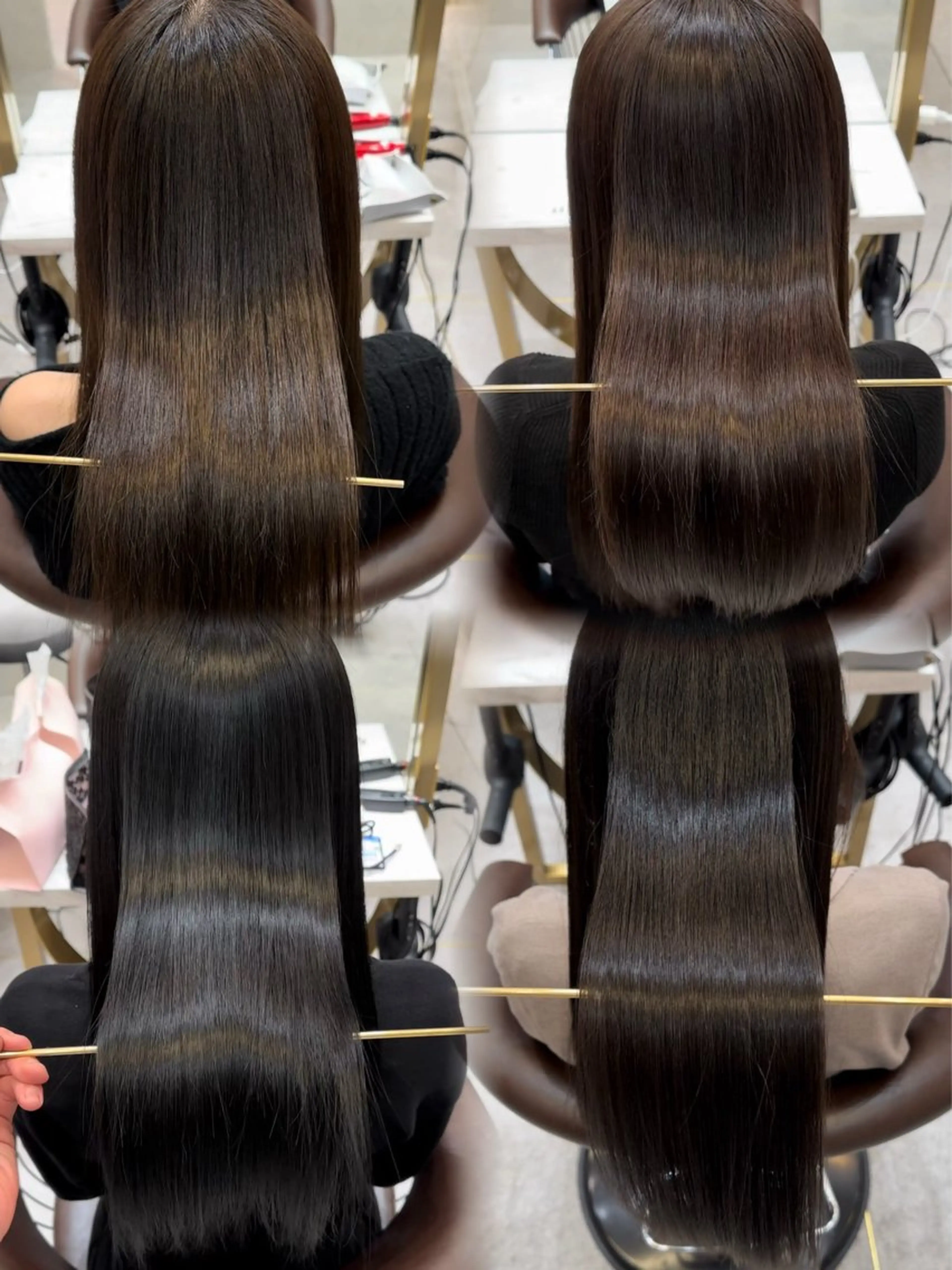 ロング カラー パーマ 髪質改善 レイヤーカット 縮毛矯正 【博多髪質改善】 吉村　清志のヘアスタイル