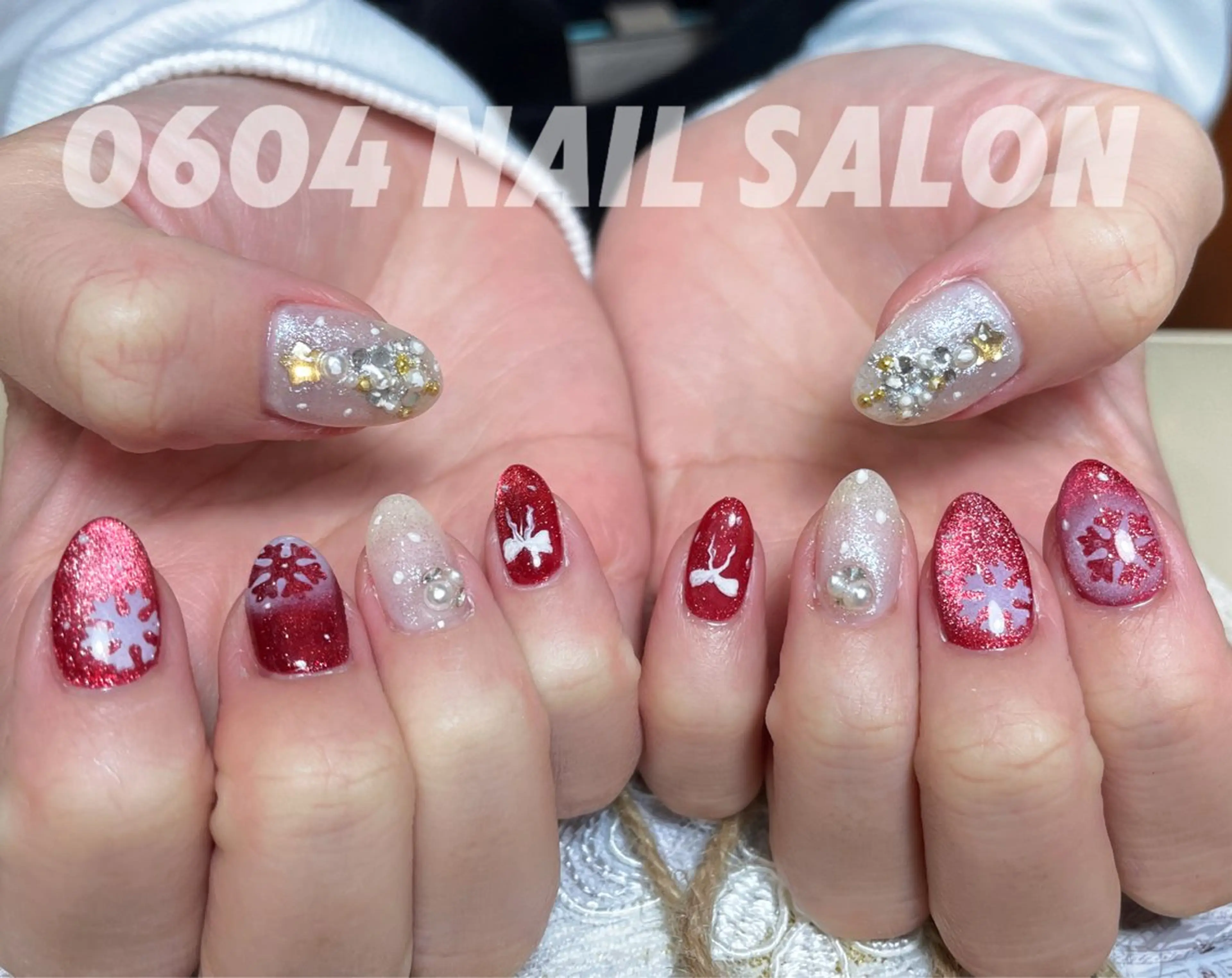 ネイル 冬ネイル クリスマス ishiro 🍂のネイルデザイン