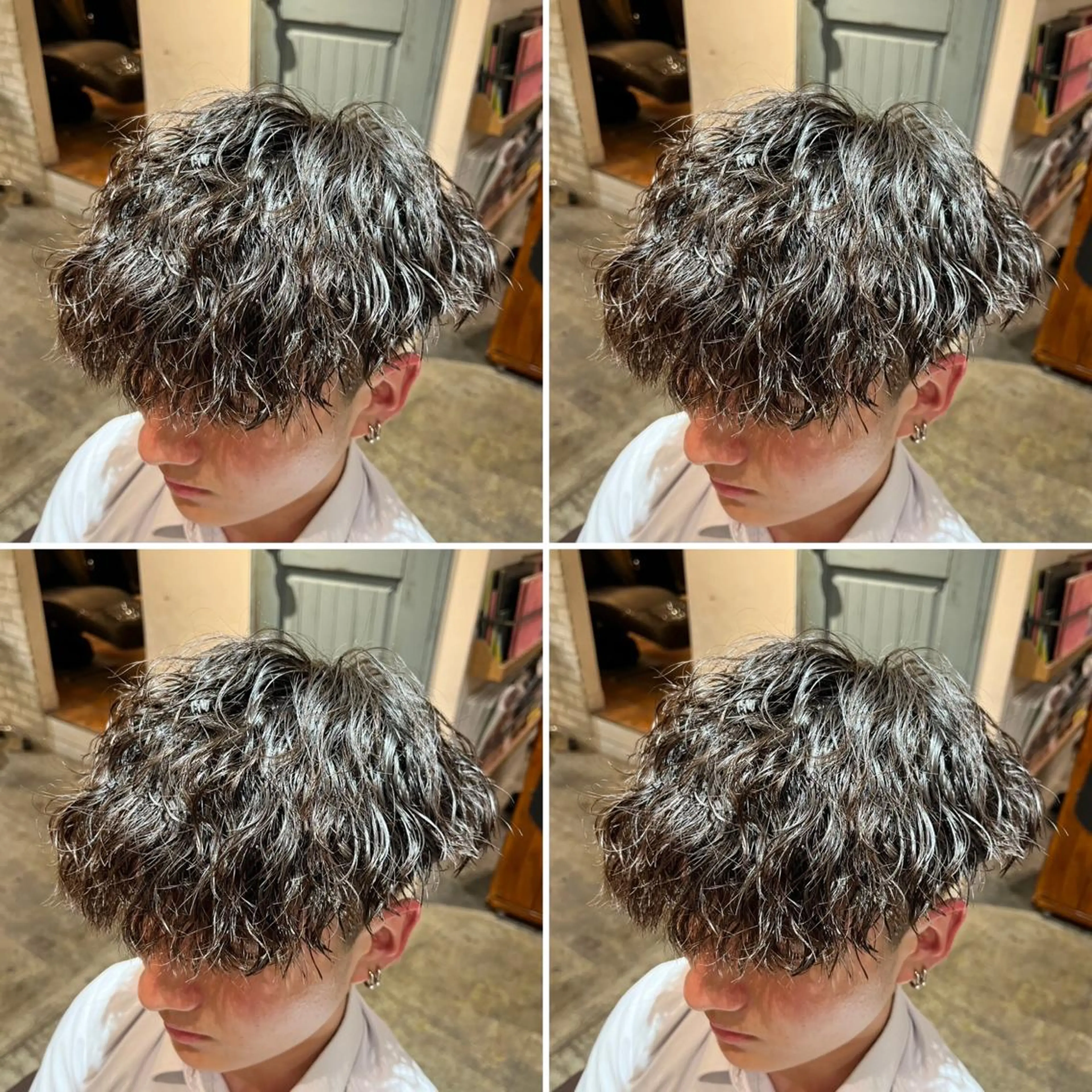 パーマ メンズ カット パーマ トリートメント ヘアセット 💈メンズパーマ特化 店長望月謙二郎💈のヘアスタイル