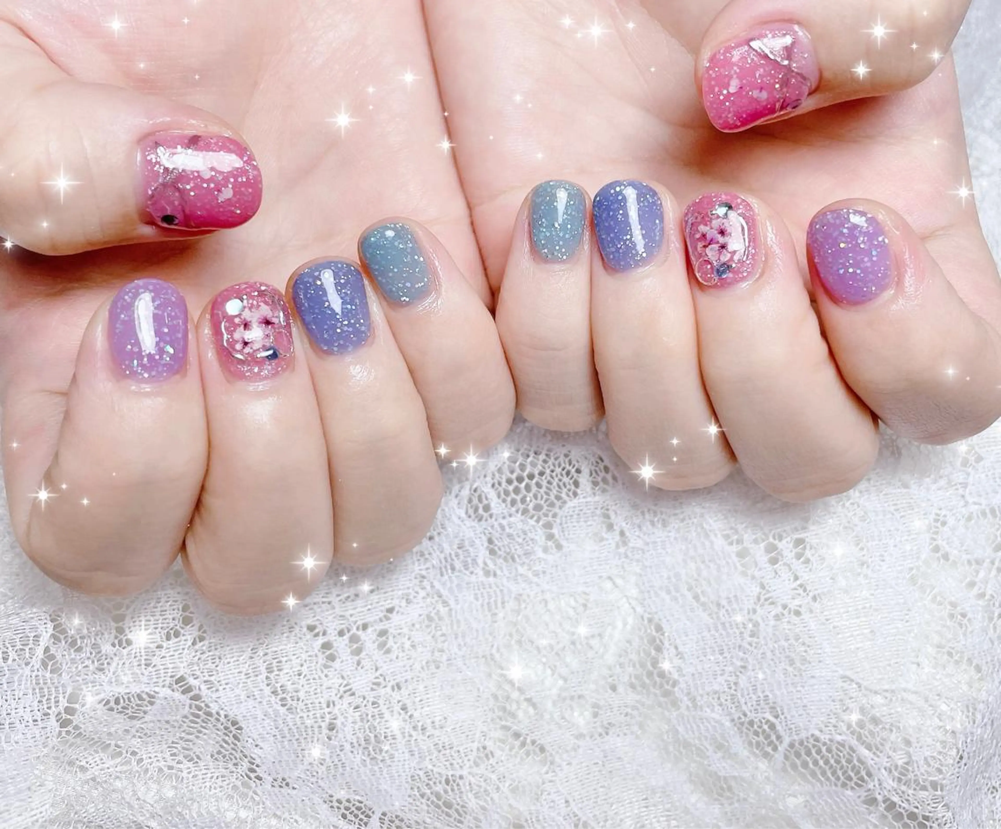 ネイル アートネイル ハンドネイル FLARE NAIL フレアネイルのネイルデザイン