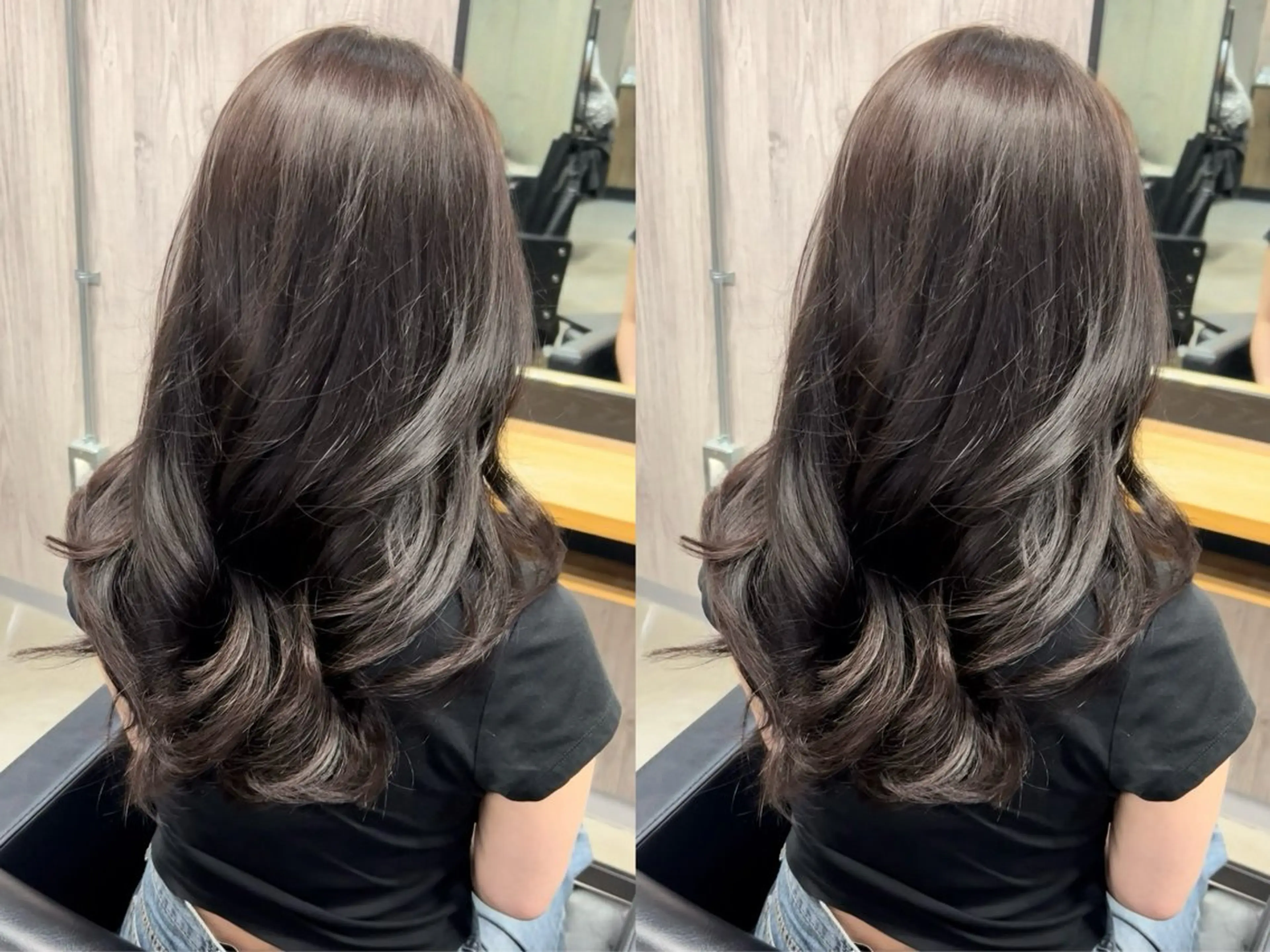 ロング ハイレイヤー レイヤーカット 小顔カット カット ヘアカラー lafit kaede/韓国ヘアのヘアスタイル