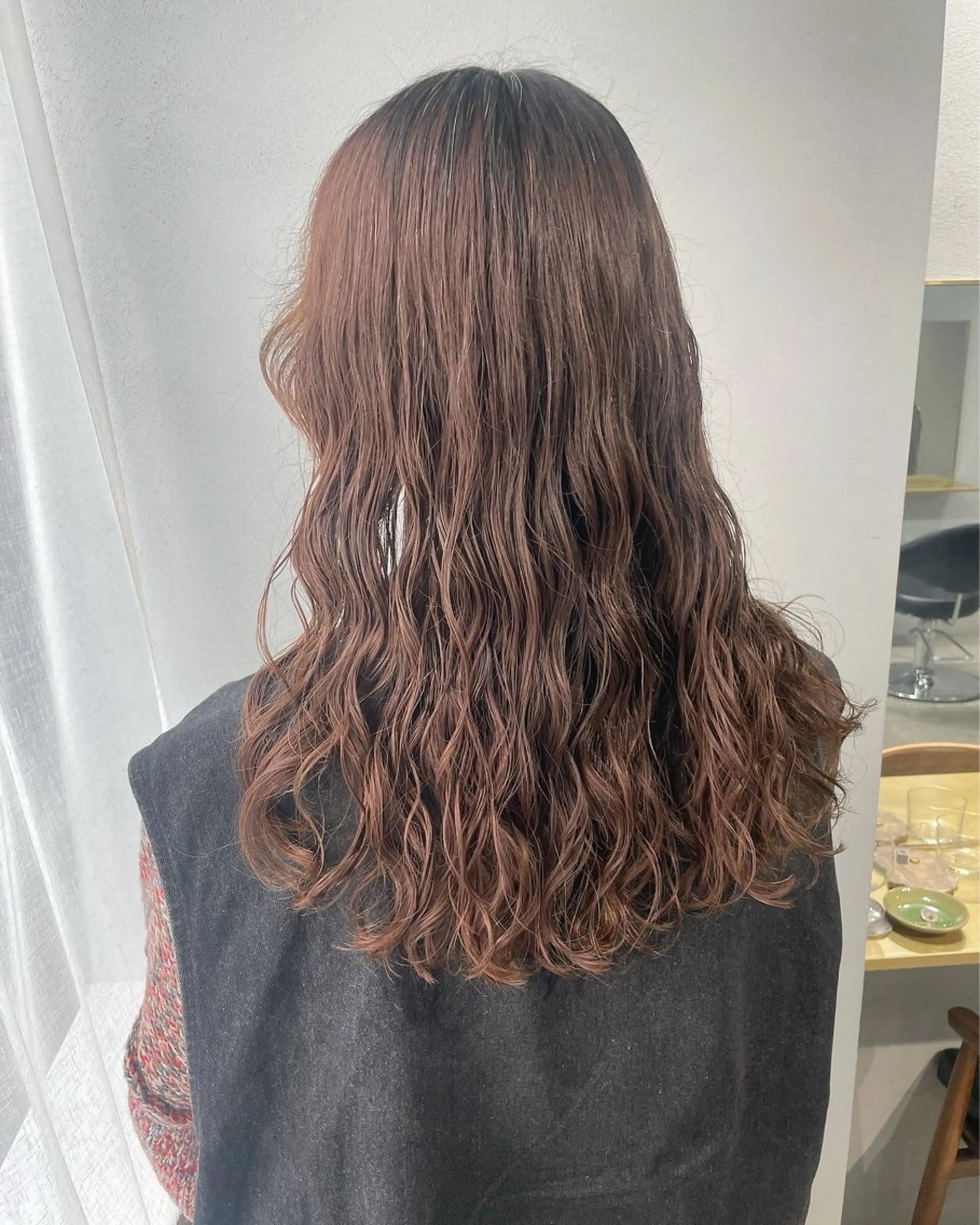 ロング パーマ 髪質改善 ロング 縮毛矯正 【表参道】Ruri デジタルパーマのヘアスタイル