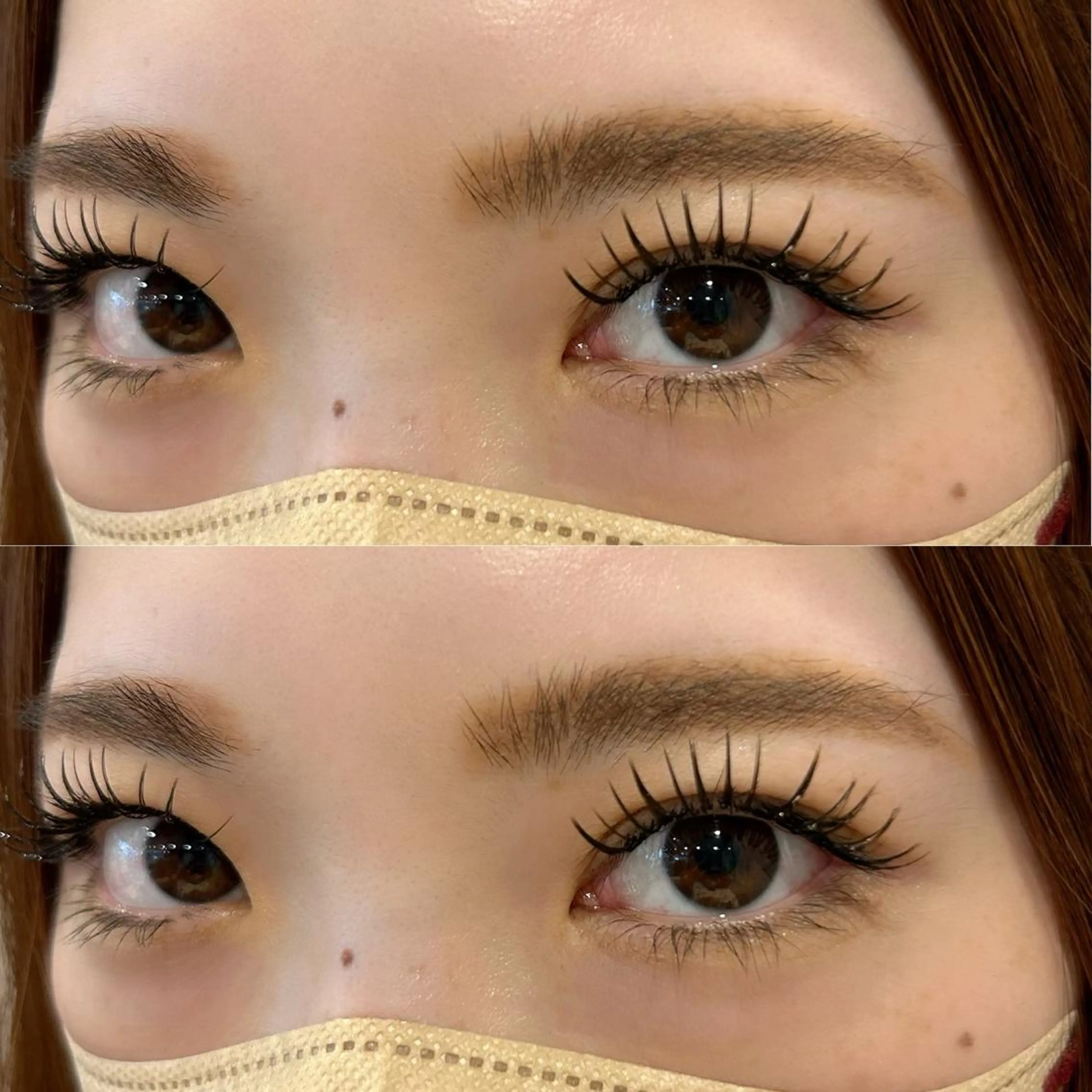 マツエク・マツパ カラーマツエク Dカール マツエク 石原 怜那のマツエク・マツパデザイン