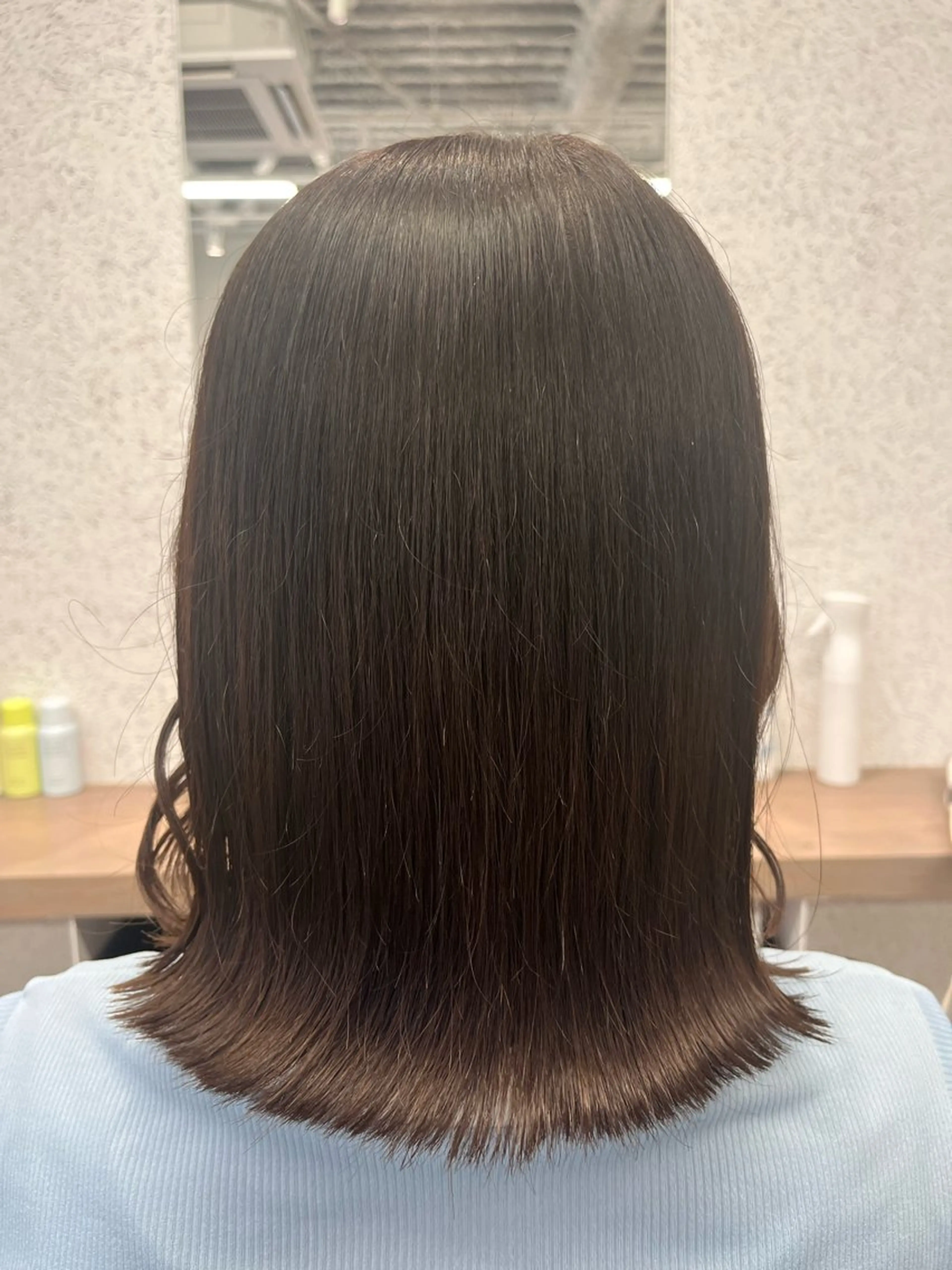 ミディアム パーマ ボブ/透明感カラー/ 髪質改善/🌙/ルナのヘアスタイル