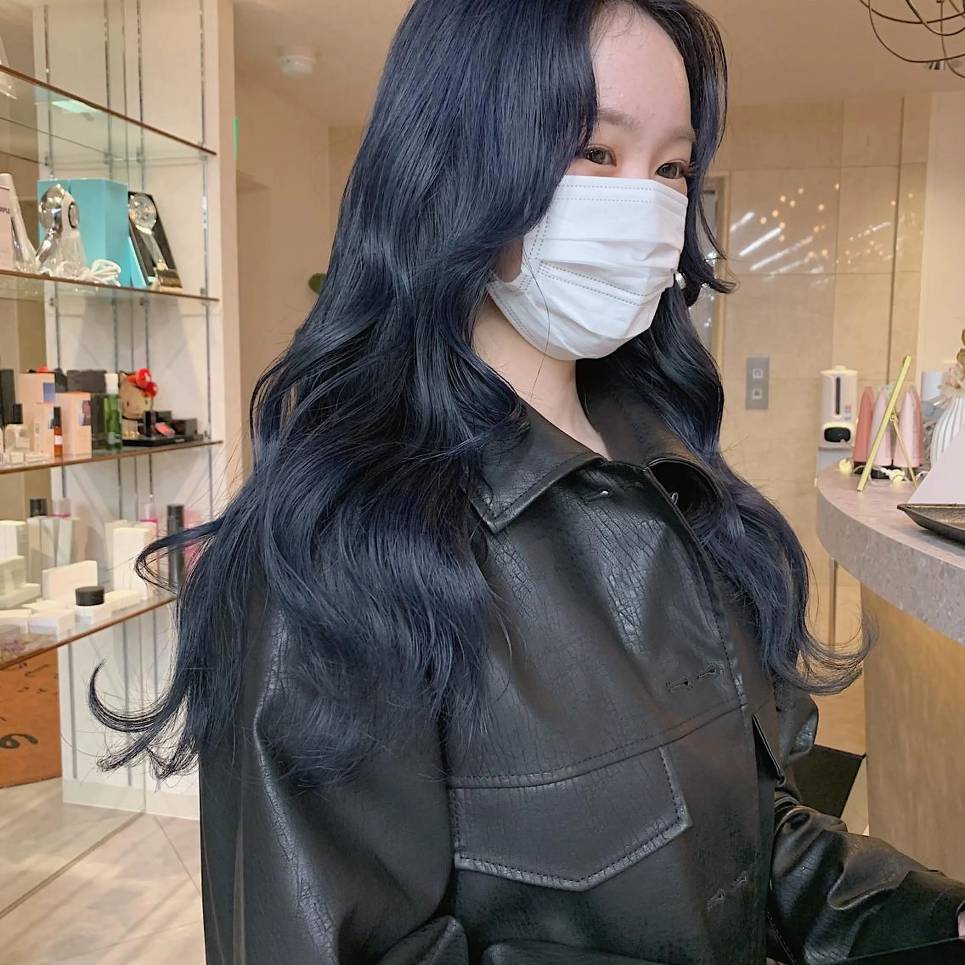 ロング カラー ヘアアレンジ 韓国×艶髪 さきのヘアスタイル