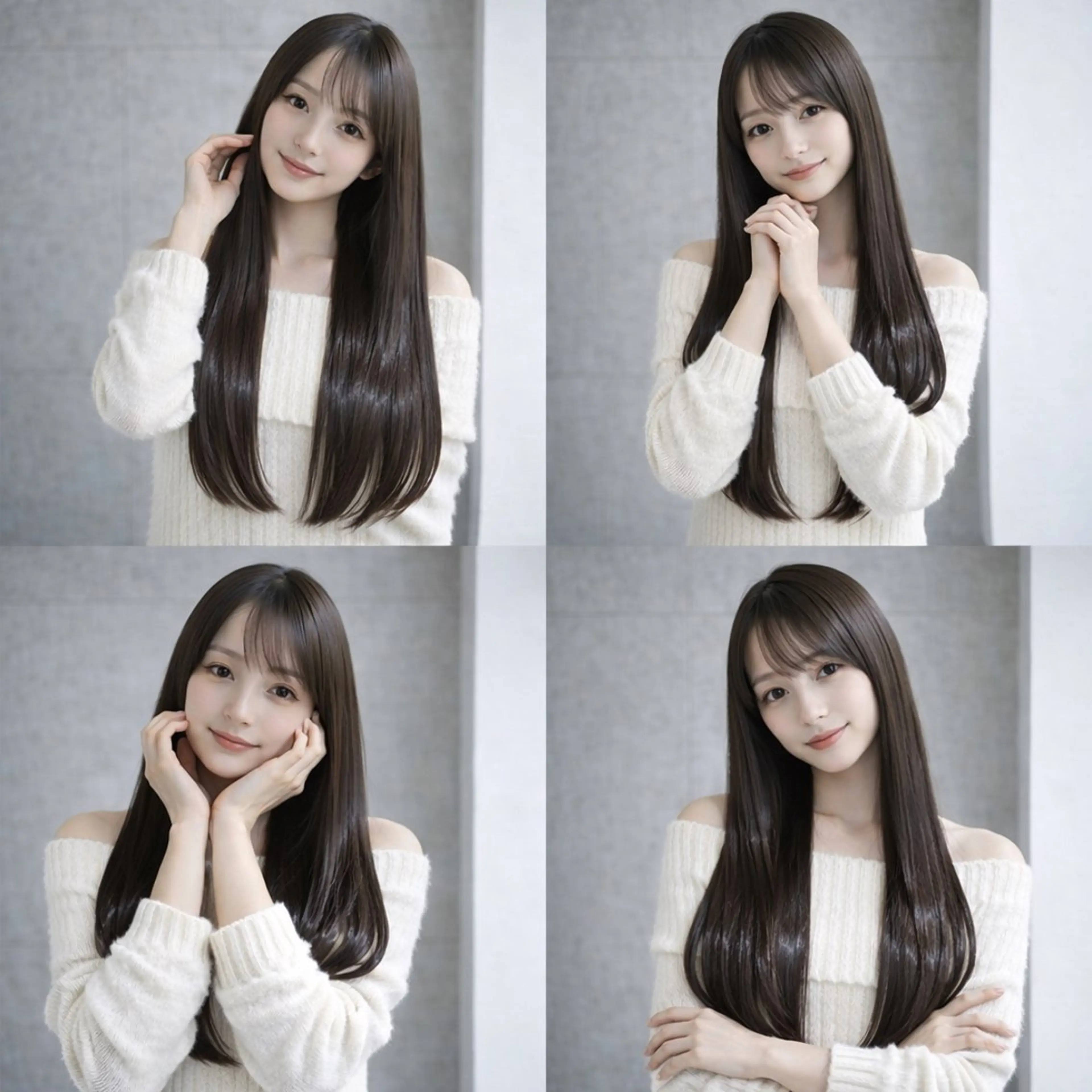 ロング 髪質改善 縮毛矯正 トリートメント カット 縮毛矯正 トリートメント ♦️髪質改善縮毛矯正 美髪💍谷口克也♦️のヘアスタイル