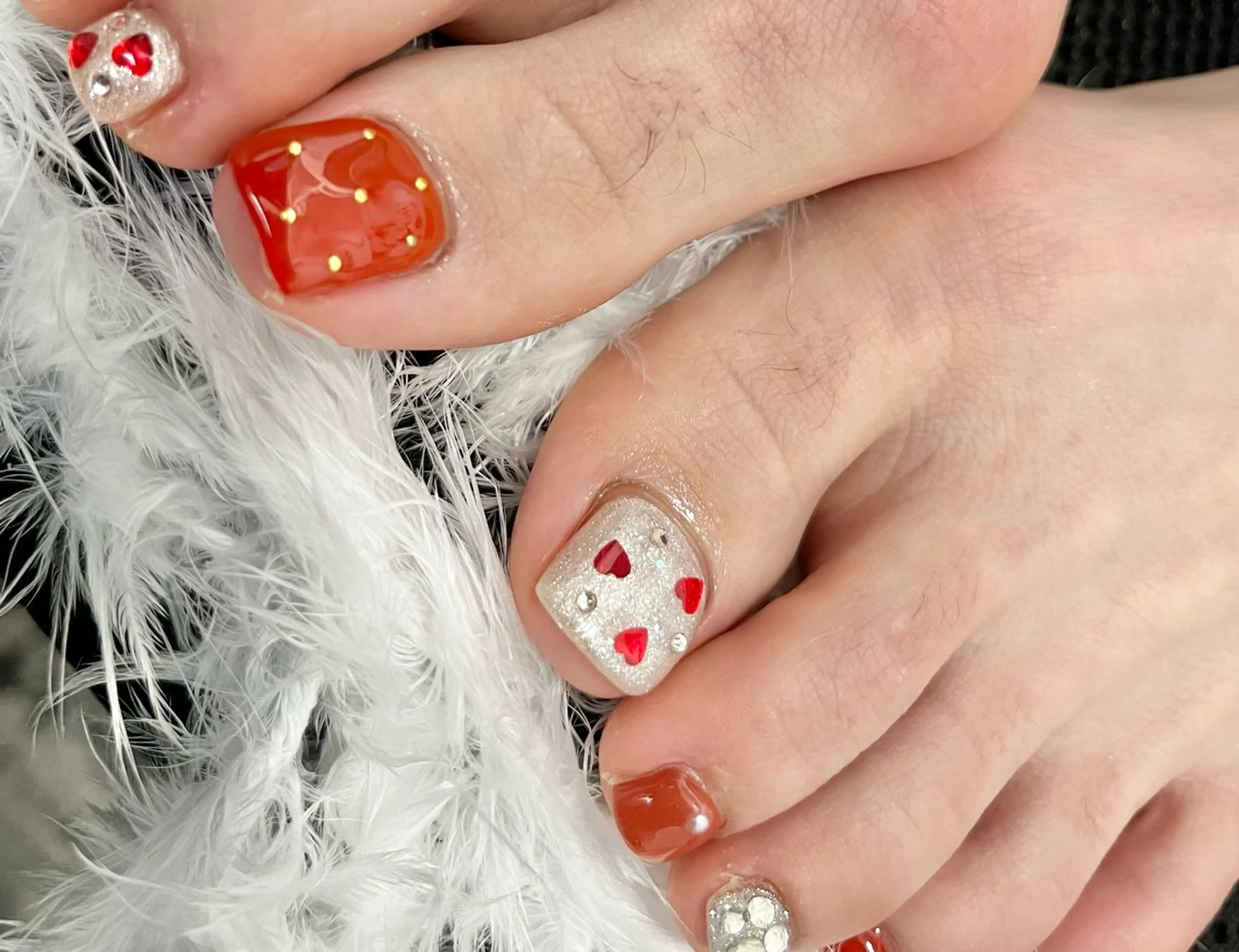 ネイル バレンタイン わたなべ さやかのネイルデザイン