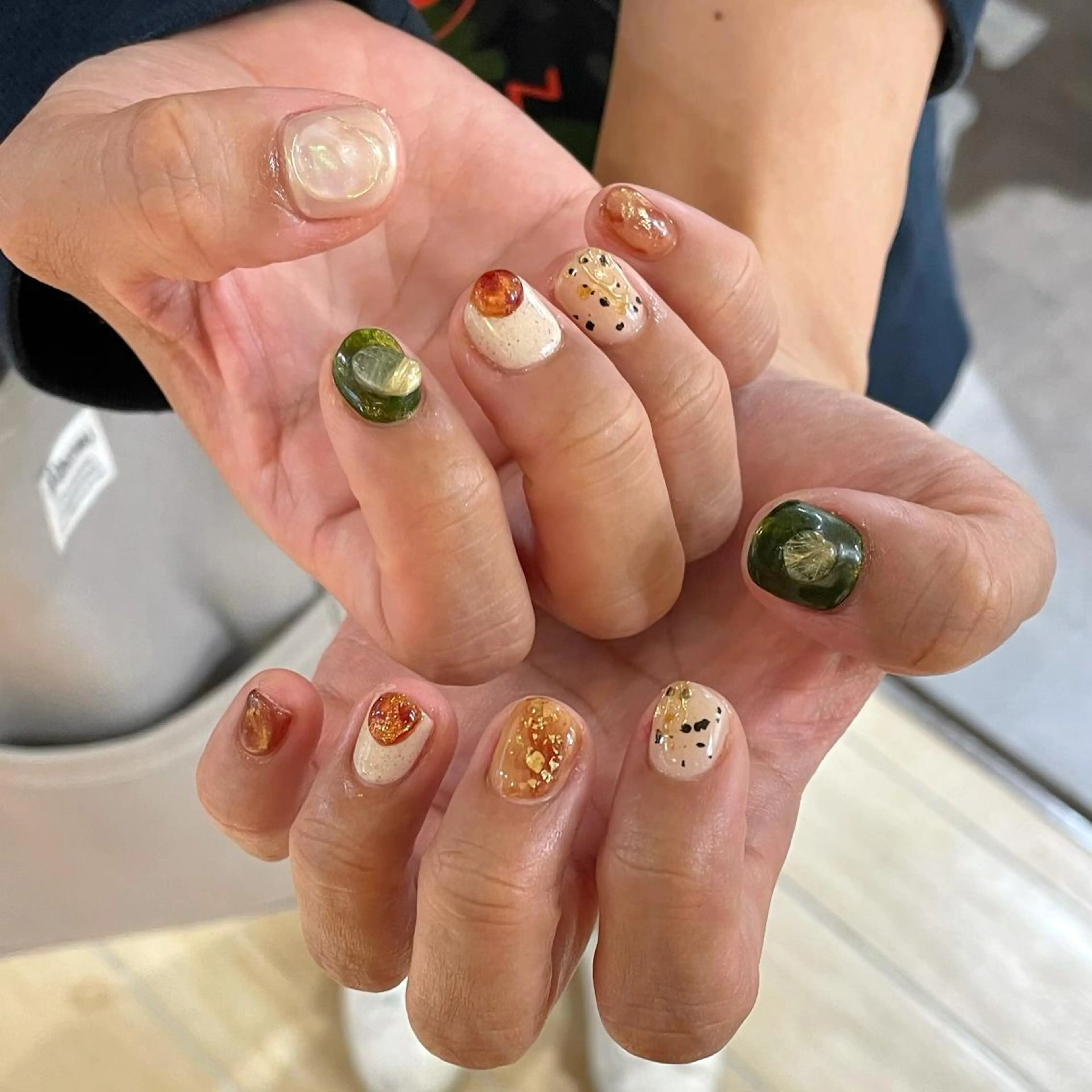 ネイル ハンドネイル 新井 ひなののネイルデザイン