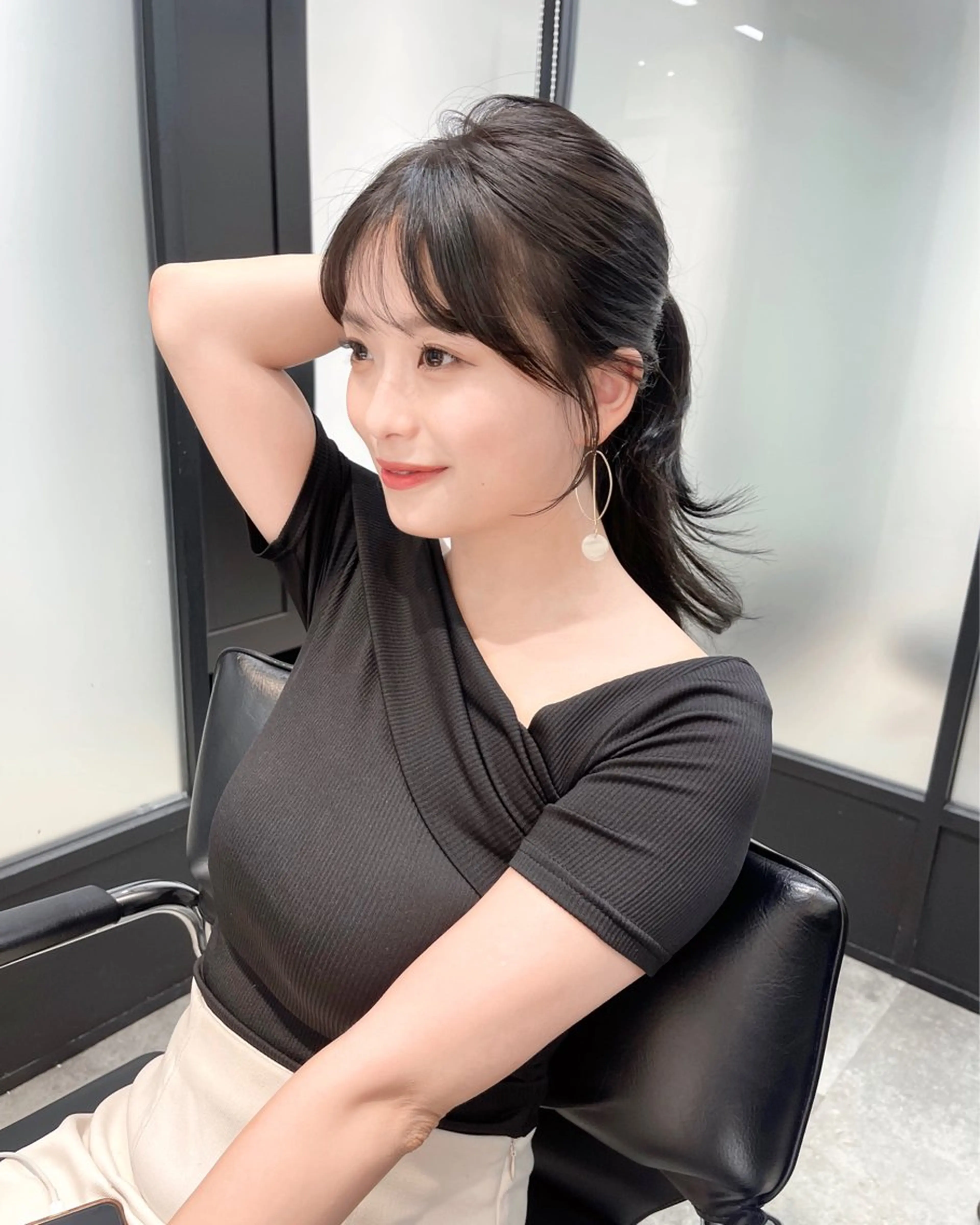 ロング 韓国風ヘア レイヤーカット カット ヘアカラー トリートメント 韓国レイヤーカット 髪質改善▫️水野有真のヘアスタイル