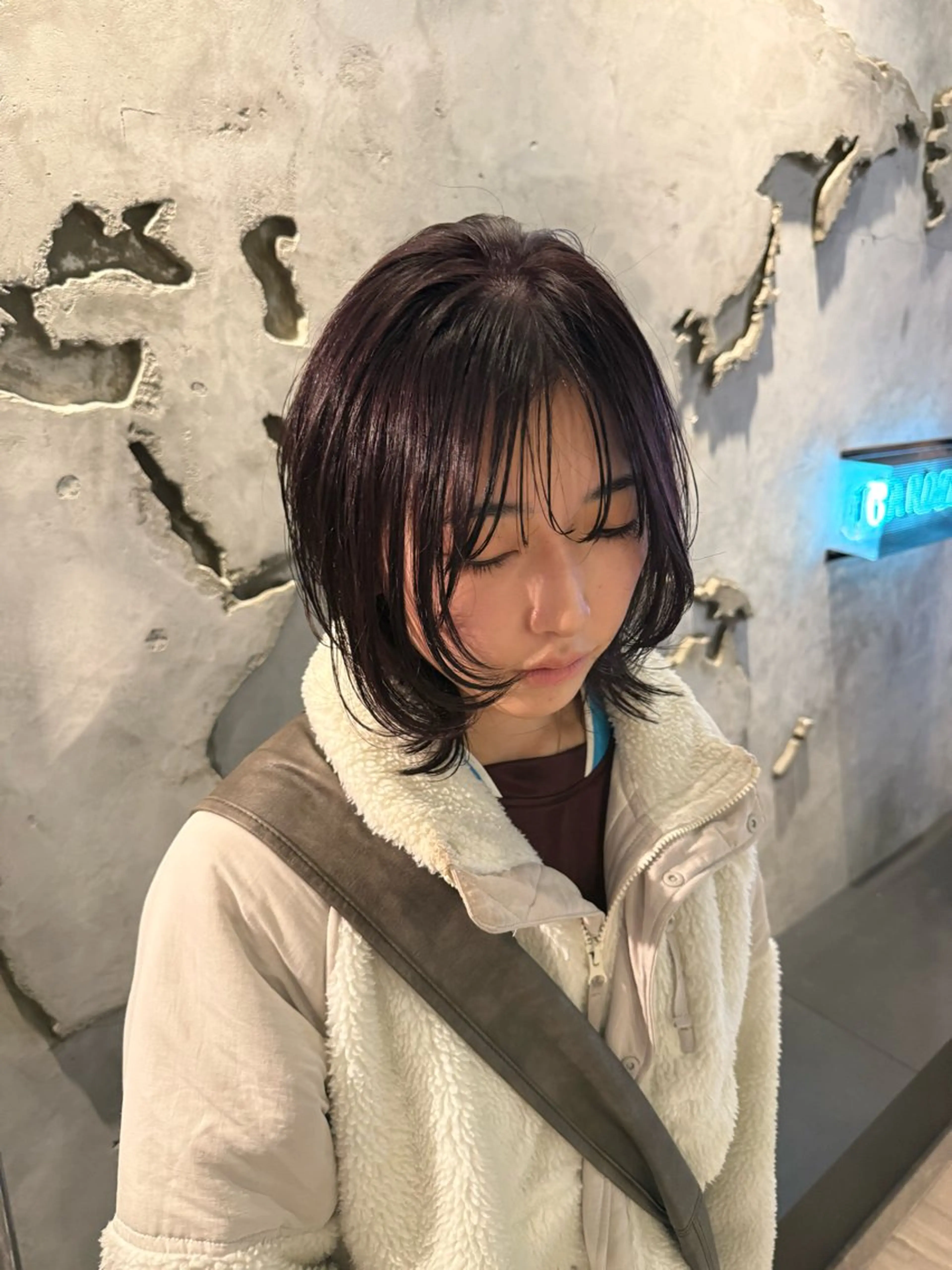 ミディアム ヘアカラー 透明感暖色カラー🥣 rico💗のヘアスタイル