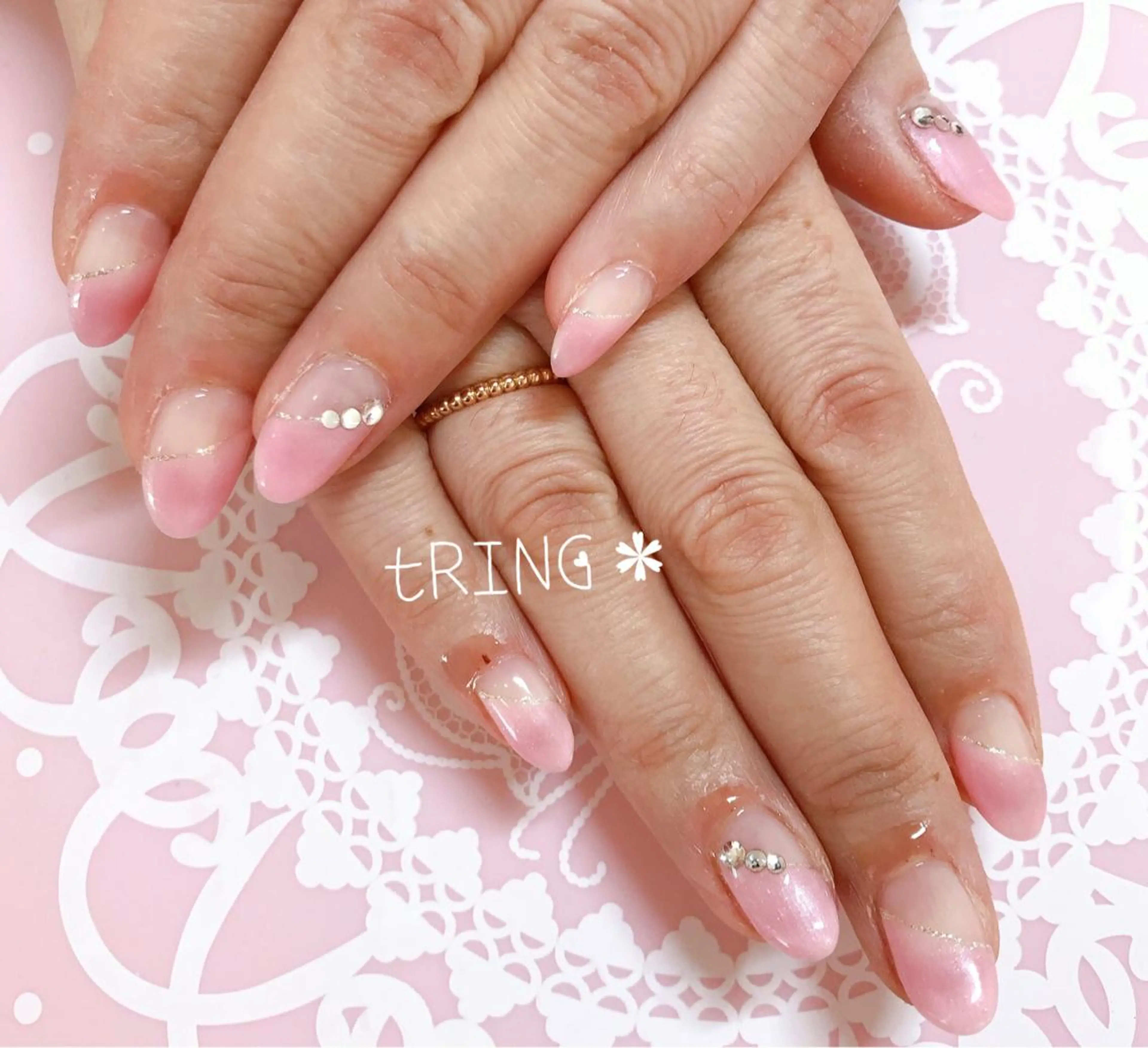 ネイル ハンドネイル tRING＊ しいの木台のネイルデザイン
