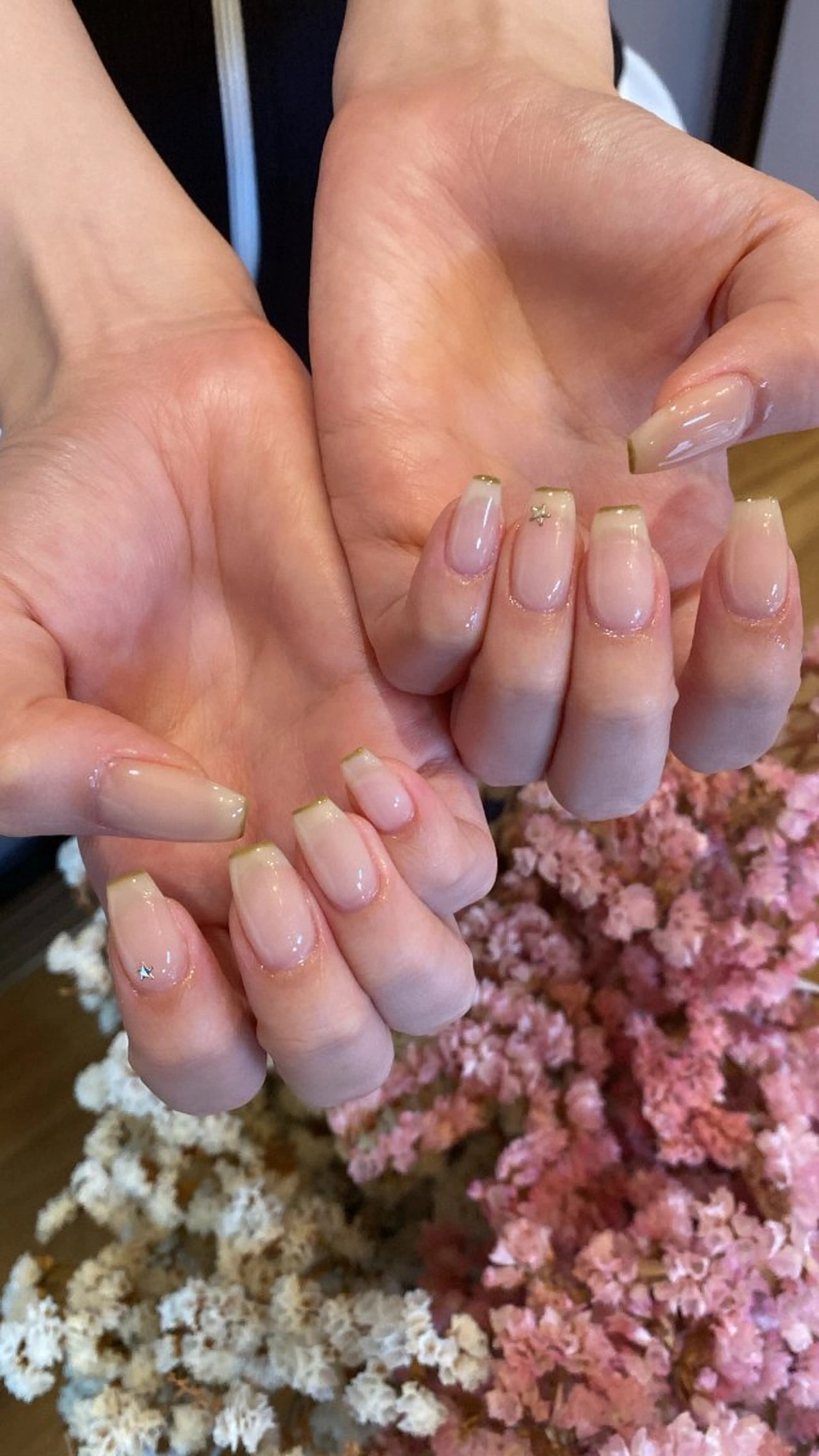 ネイル ハンドネイル crystal ⭐︎ colorのネイルデザイン
