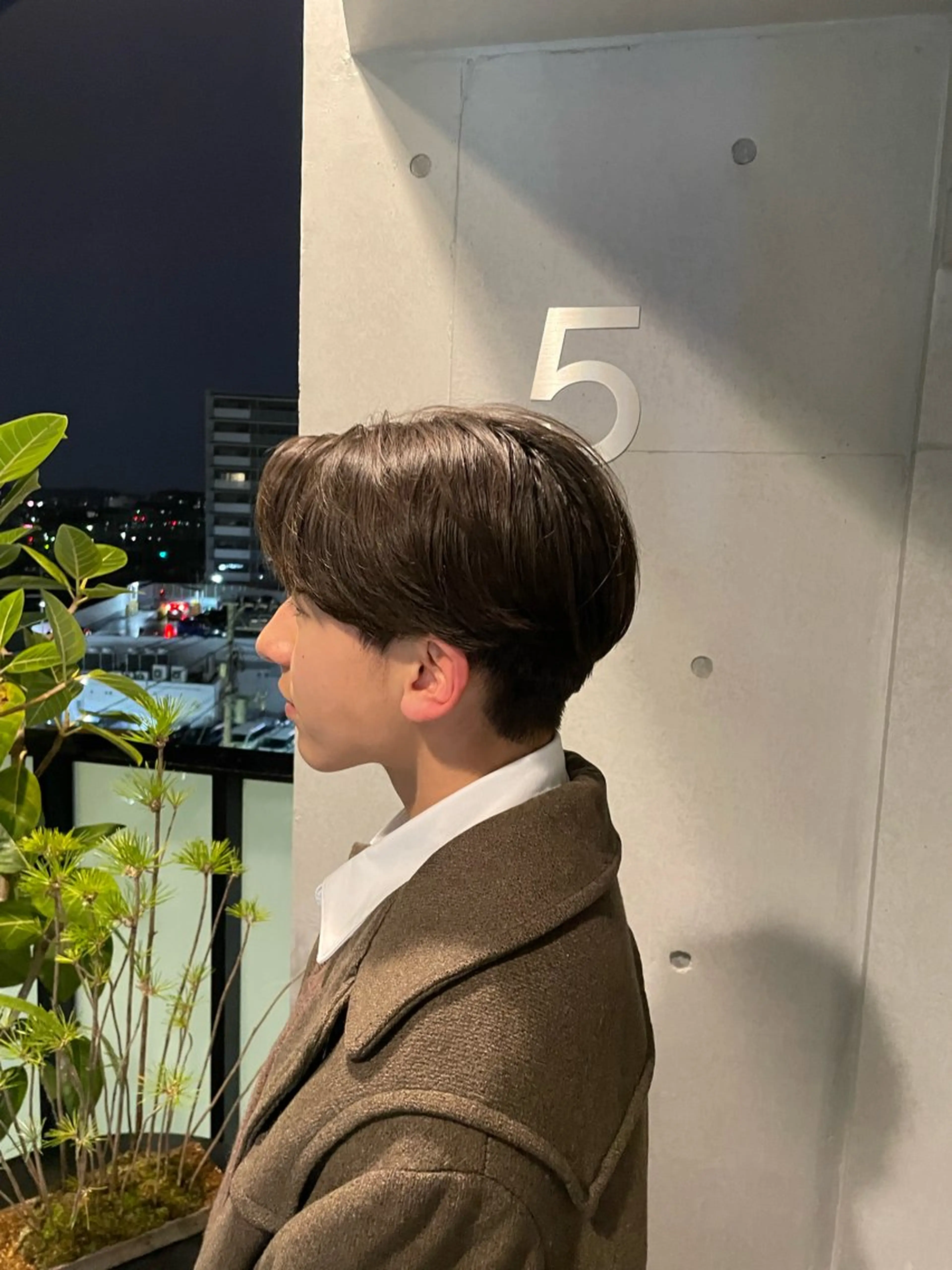 メンズ 抜け感ハイトーン/ ボブ/Ririnaのヘアスタイル