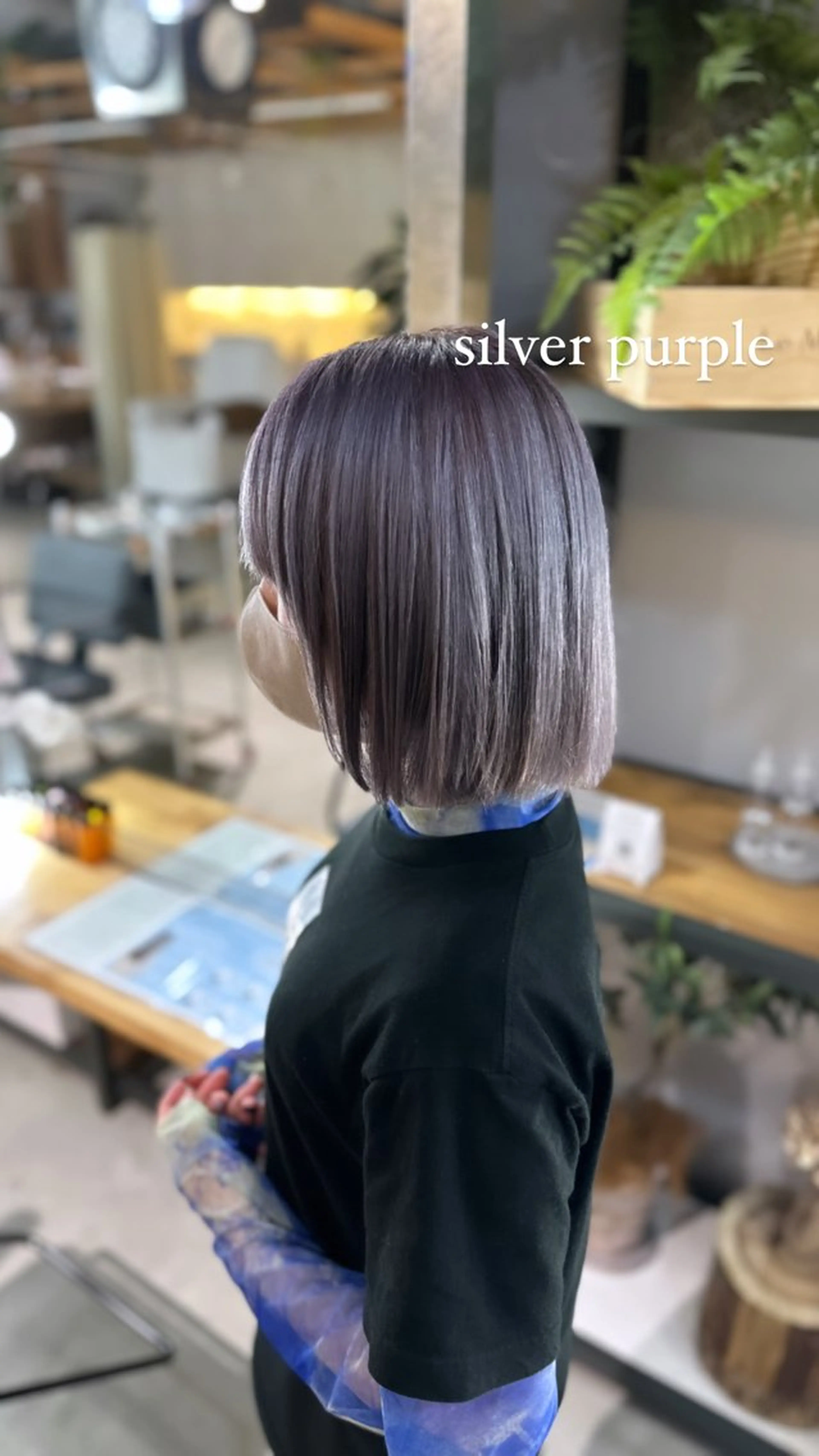 ミディアム カラー ブリーチ パープルカラー シルバー 溜一太/似合わせ/ メンズカットのヘアスタイル