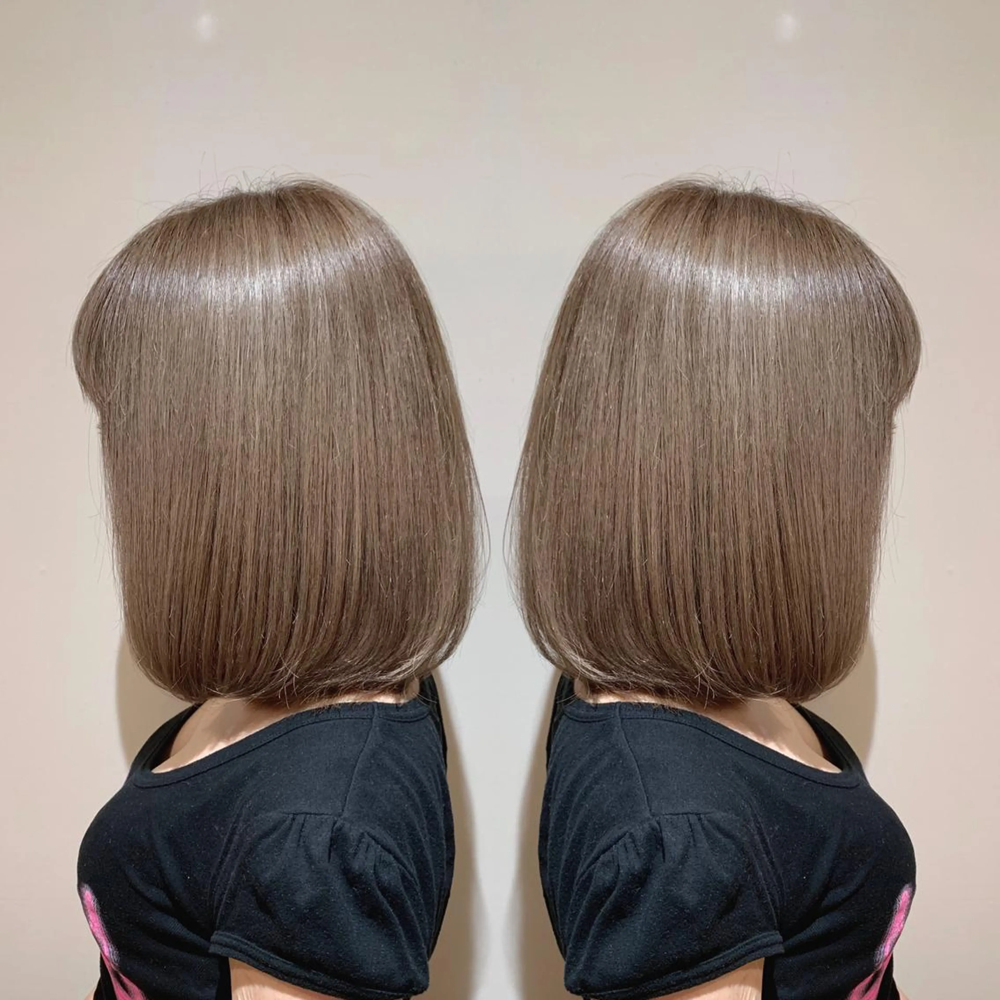 ミディアム カラー ヘアアレンジ アディクシーカラー ブリーチ オレンジ トリートメント 髪質改善特化 ミサワコウキのヘアスタイル