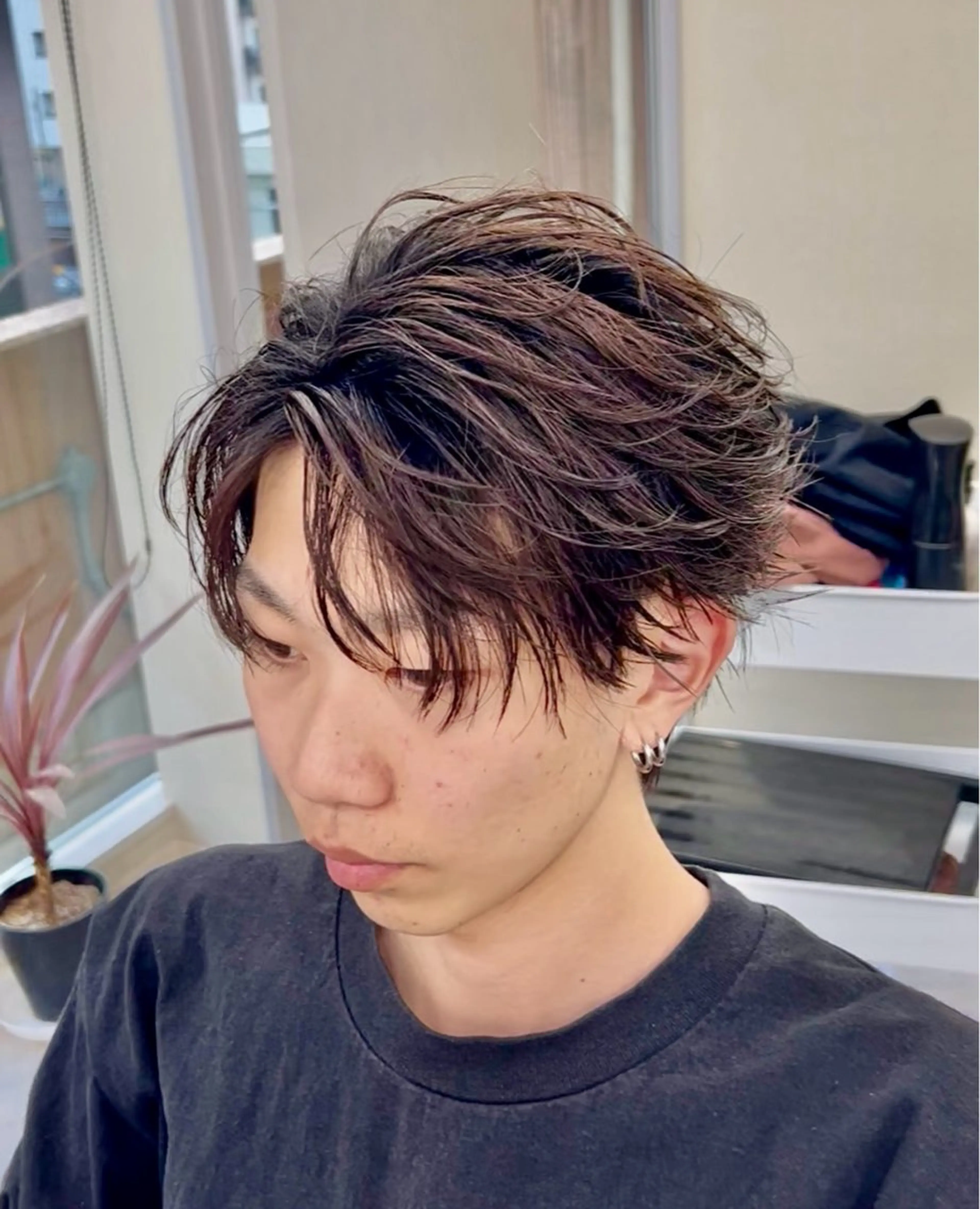 ショート カラー パーマ メンズ キッズ 【メンズ特化】 りょうま🔥のヘアスタイル