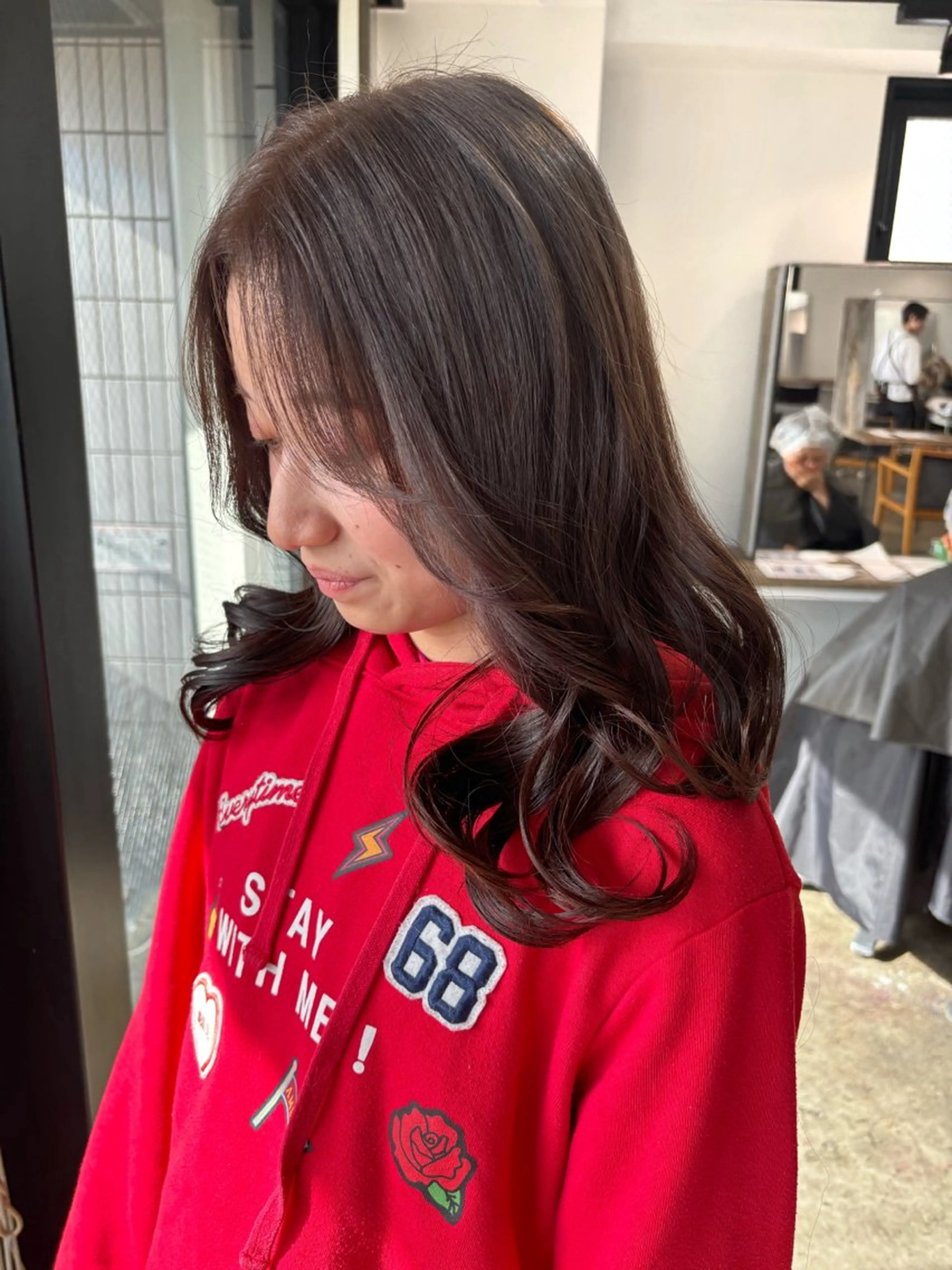 ロング カラー アッシュ アッシュブラウン ブラウンカラー ケアカラー 髪質改善 ヘアカラー 暖色カラー🍒 ケアブリーチ/akiのヘアスタイル