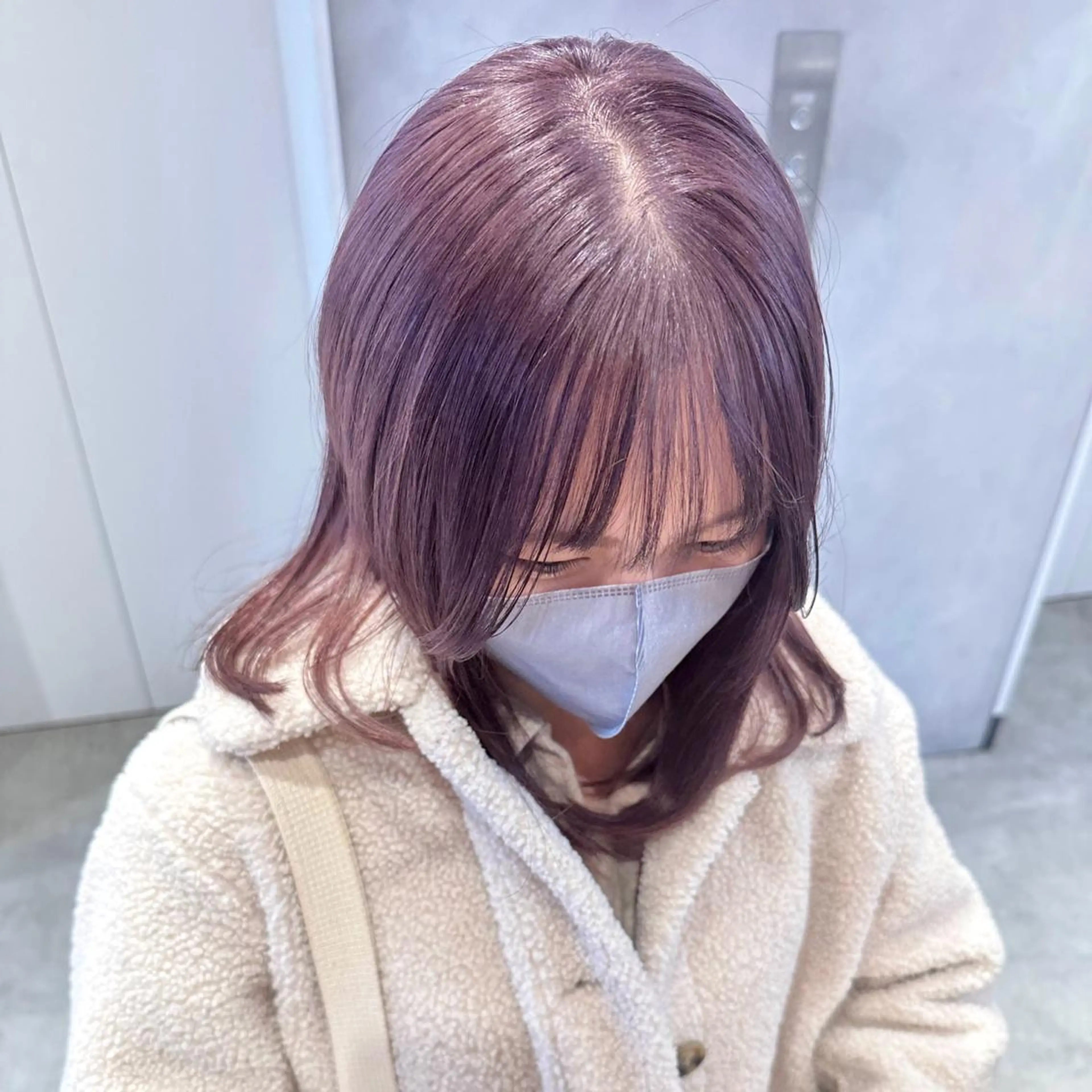 ミディアム カラー ヘアカラー トリートメント デザインカラー/パー マ🦖外岡咲希🦖のヘアスタイル