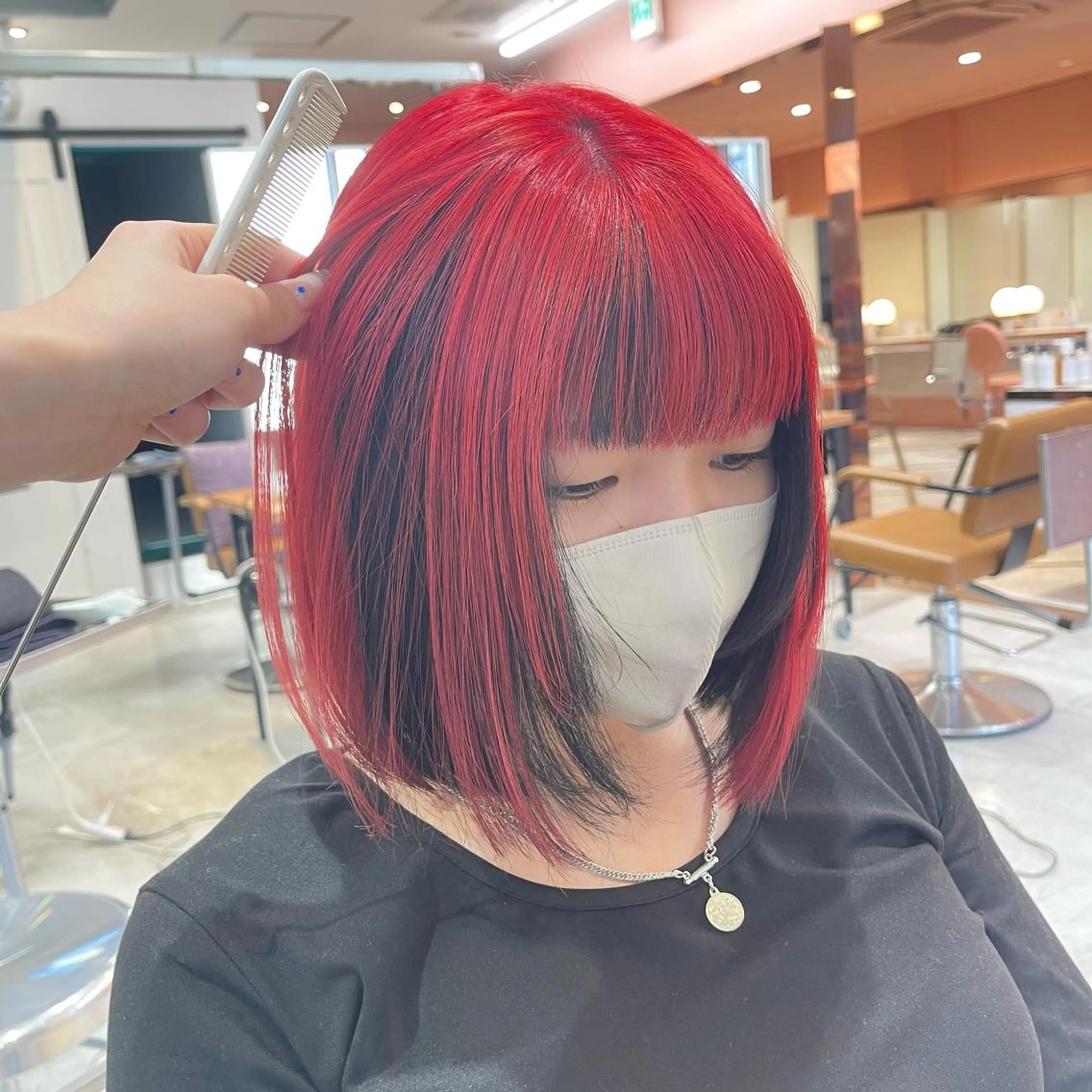 ショート カラー ヘアカラー トリートメント nameless miichiのヘアスタイル