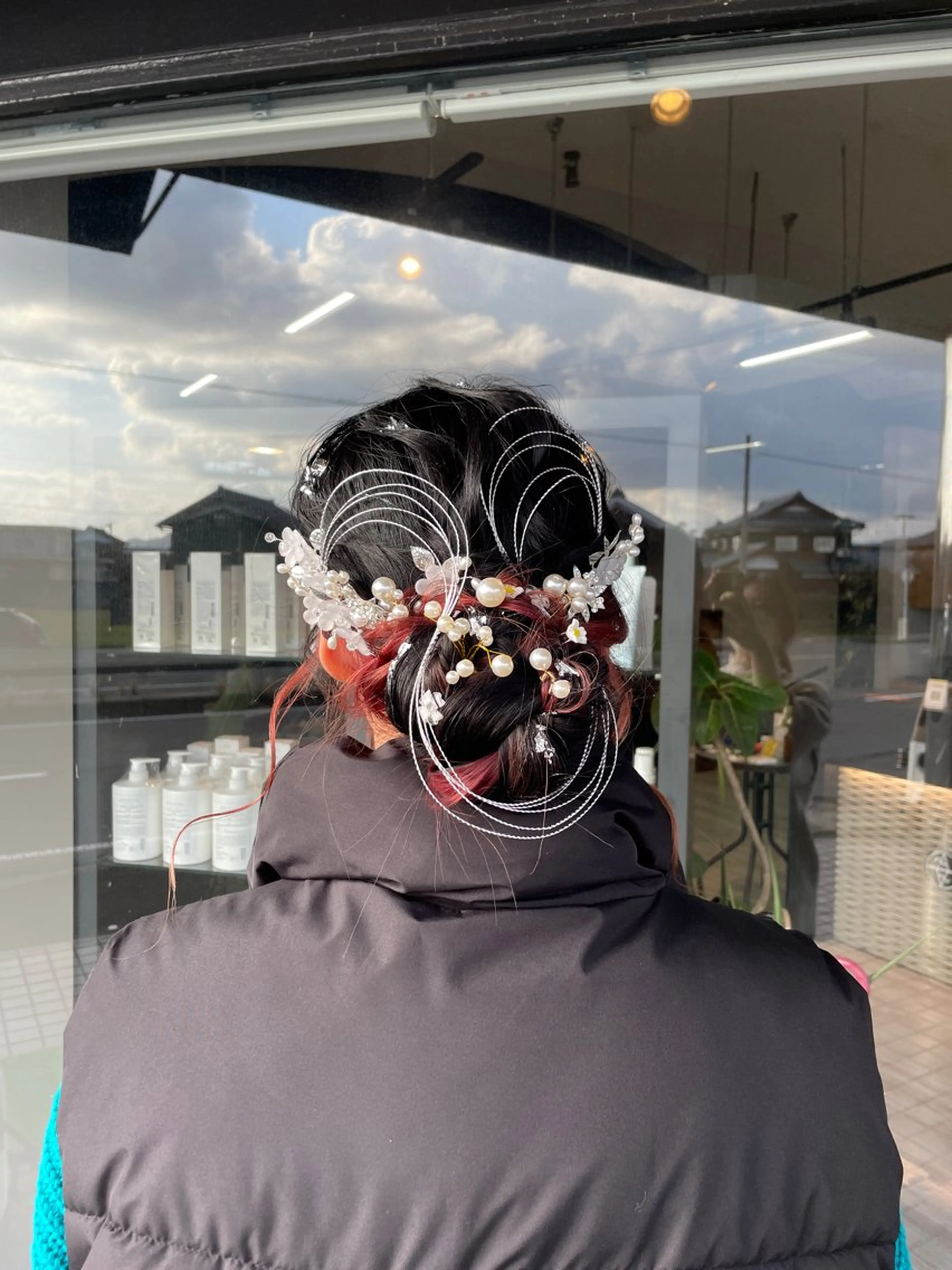 ロング ヘアアレンジ マキノ キョウカのヘアスタイル