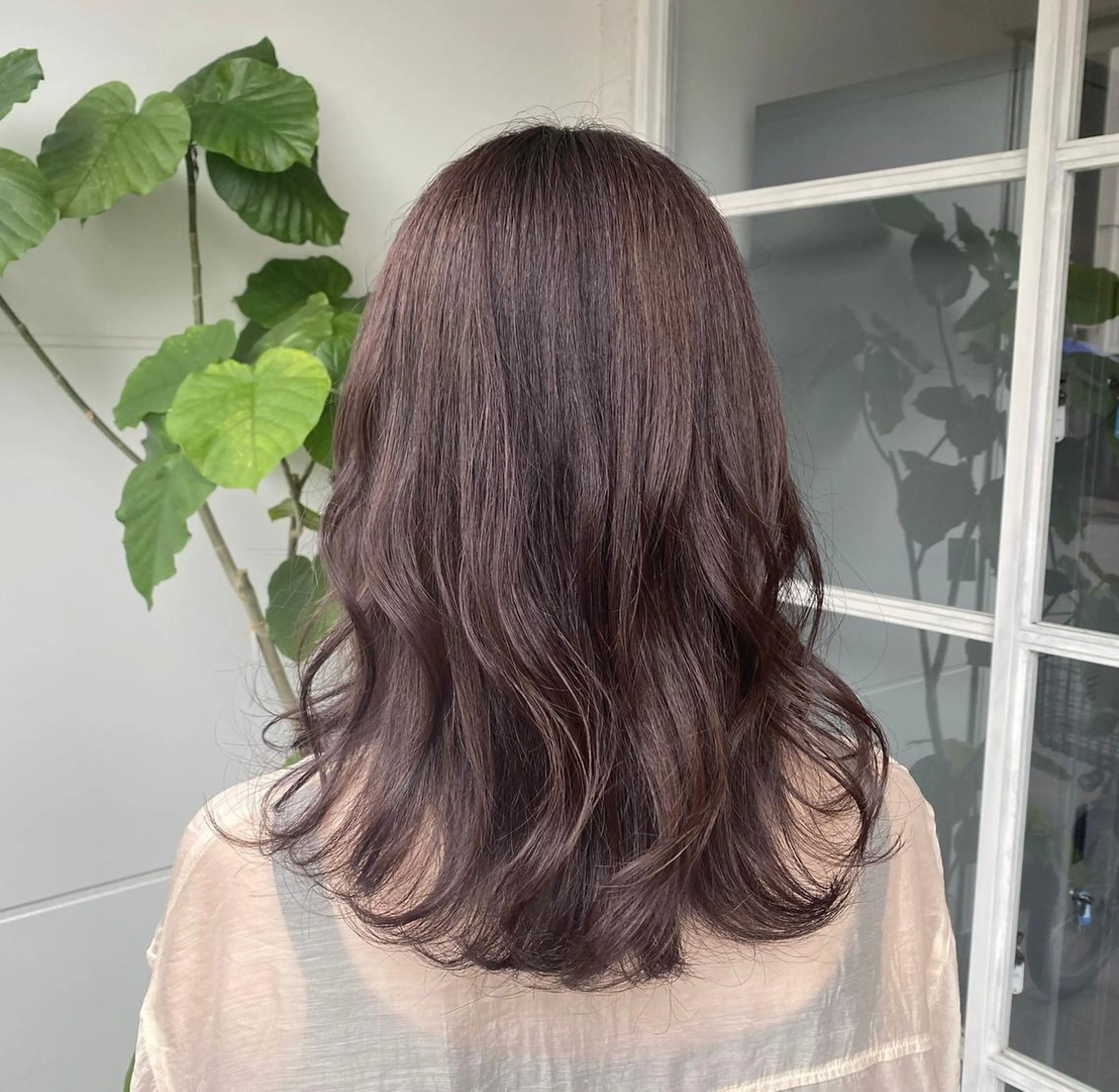 セミロング たなか もえなのヘアスタイル