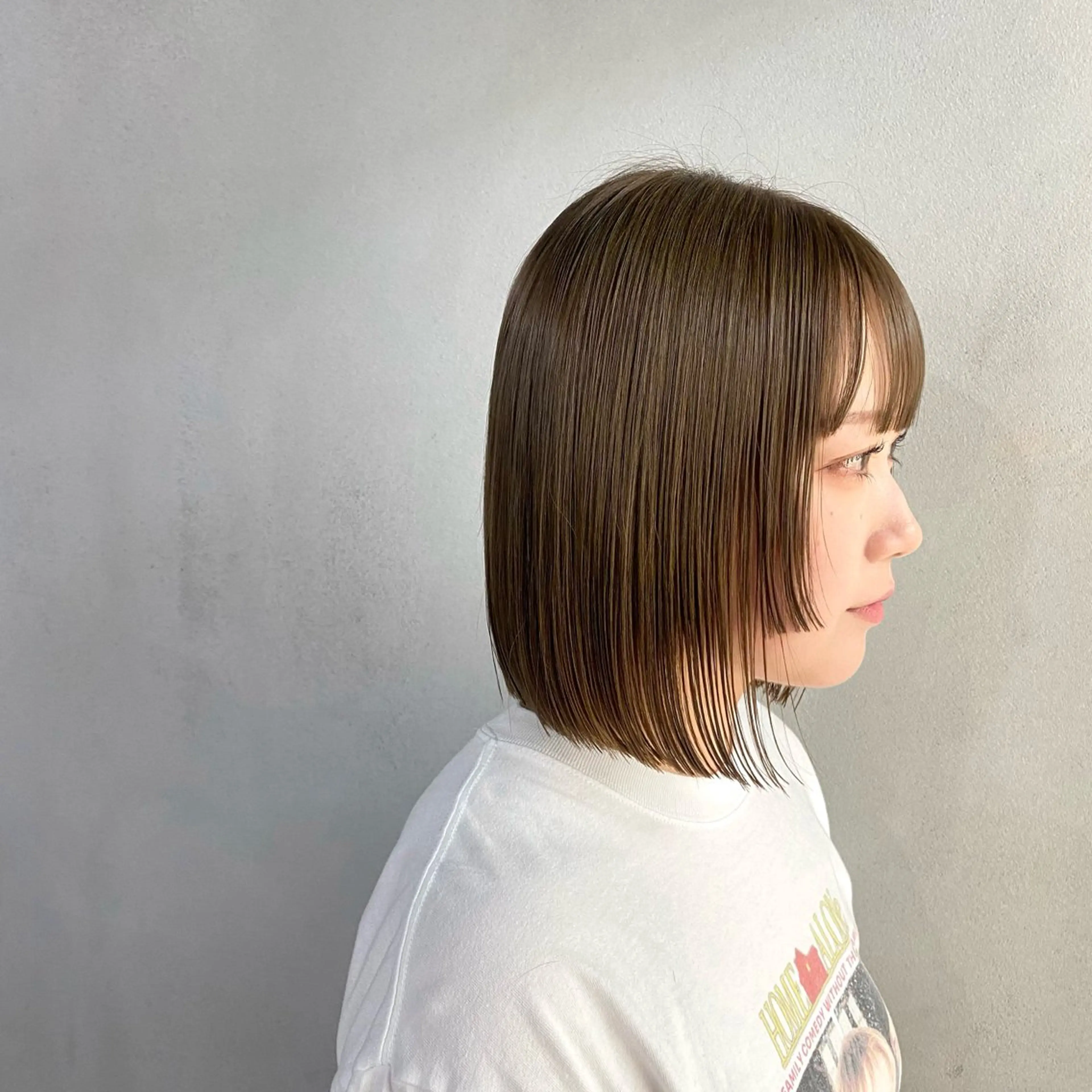 ショート カラー ヘアアレンジ アッシュ ボブ 顔周りカット 姫カット カット ヘアカラー トリートメント #tag 佐藤璃美のヘアスタイル