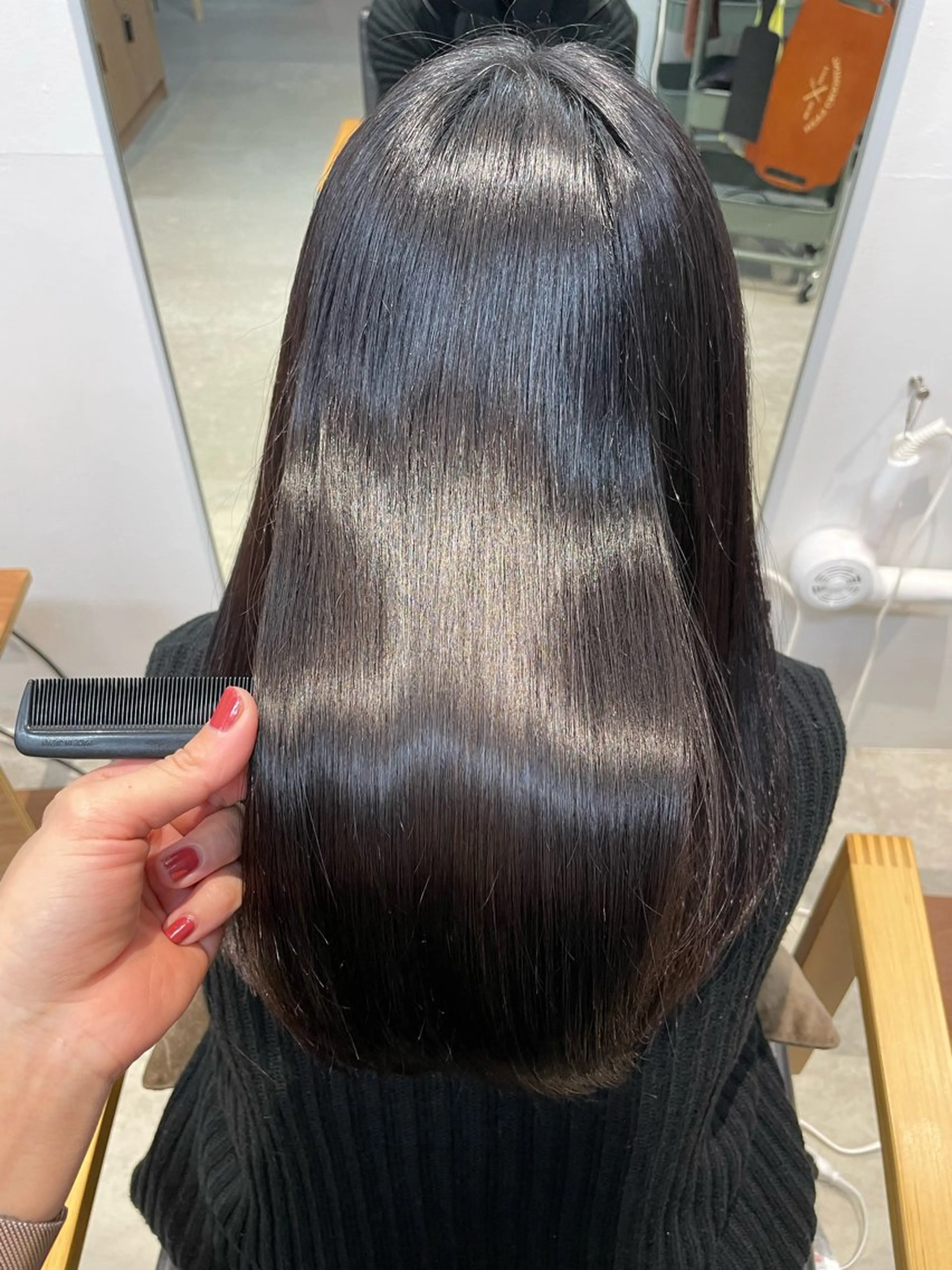 セミロング カラー 髪質改善 播磨茜/谷町四丁目/ Le'a/スパニストのヘアスタイル