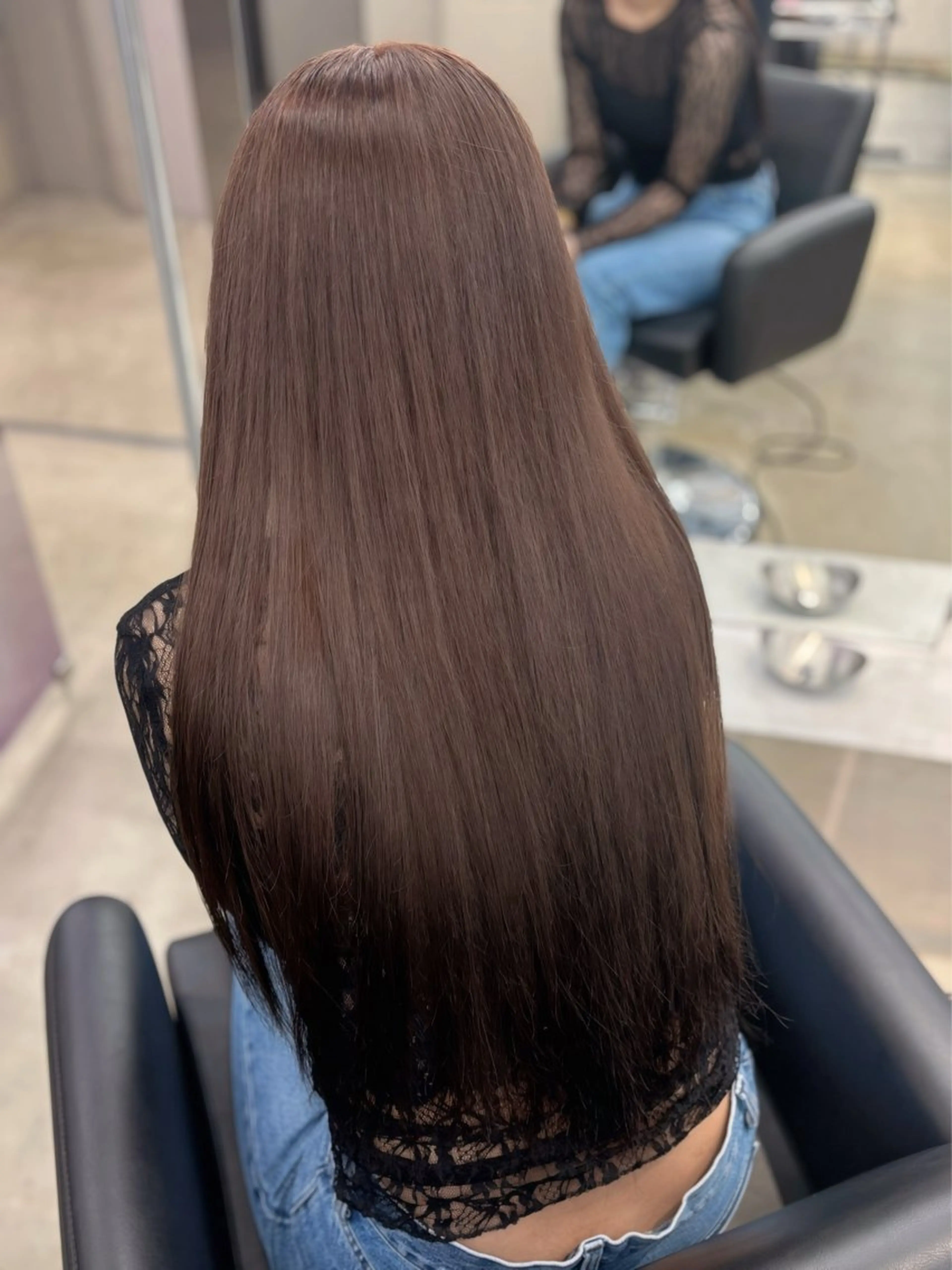 カラー ブリーチ 透明感カラー ヘアカラー PELEsakae さえのヘアスタイル