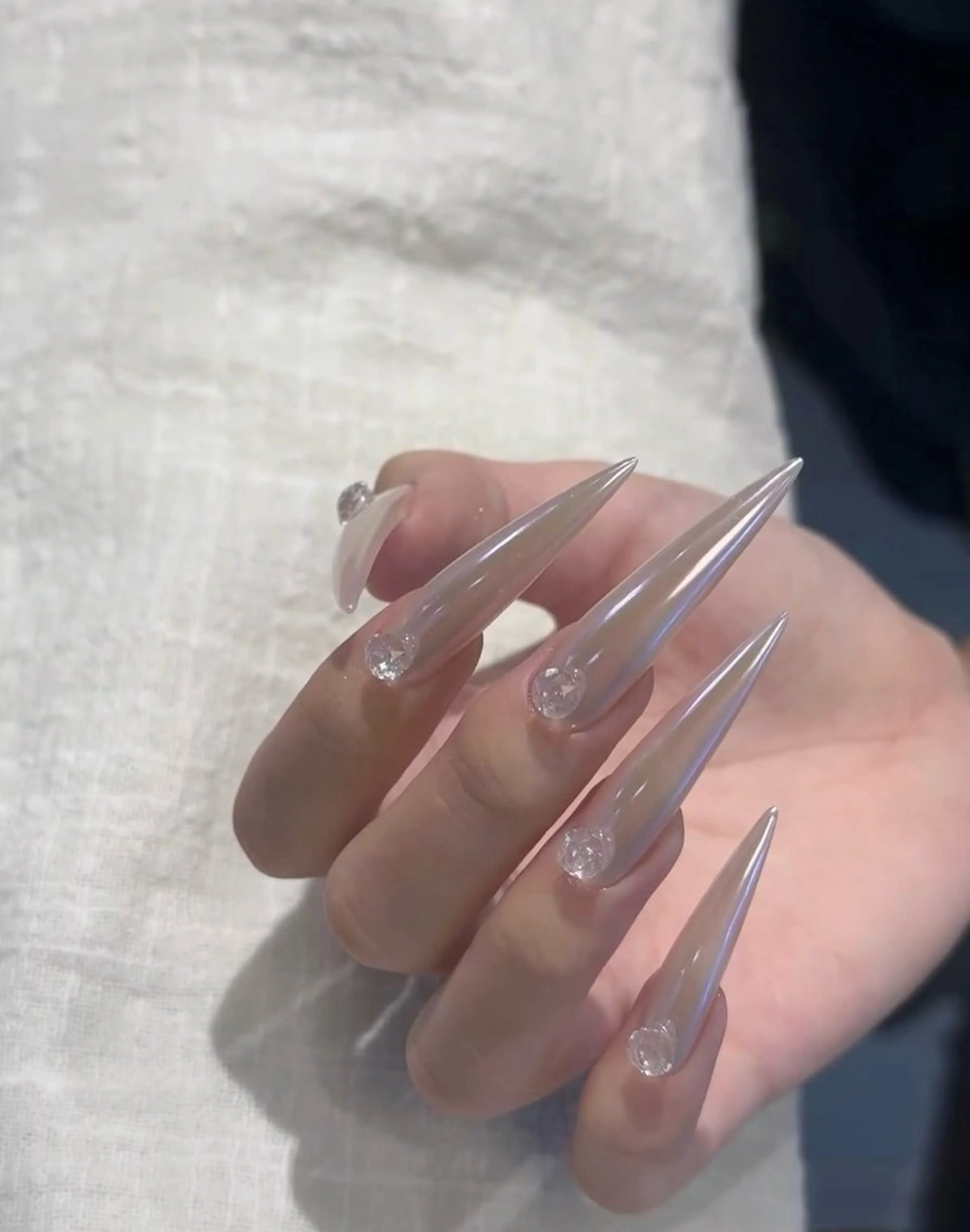 ネイル オーロラネイル フラワーネイル フットネイル フレンチネイル ジェルネイル ハンドネイル 長さだし専門 ありさのネイルデザイン