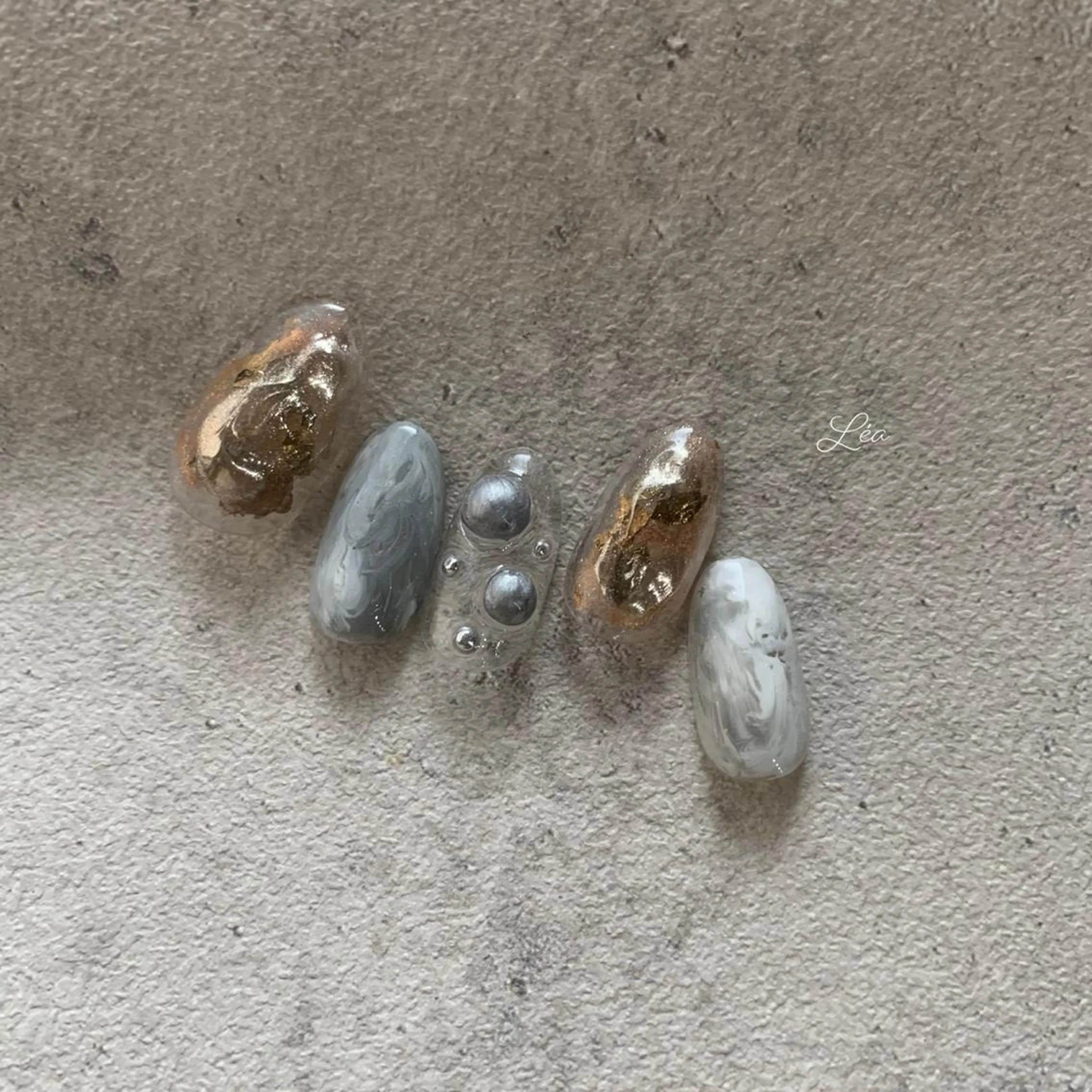 ネイル ジェルネイル パラジェル ソフトジェル Léa nailのネイルデザイン