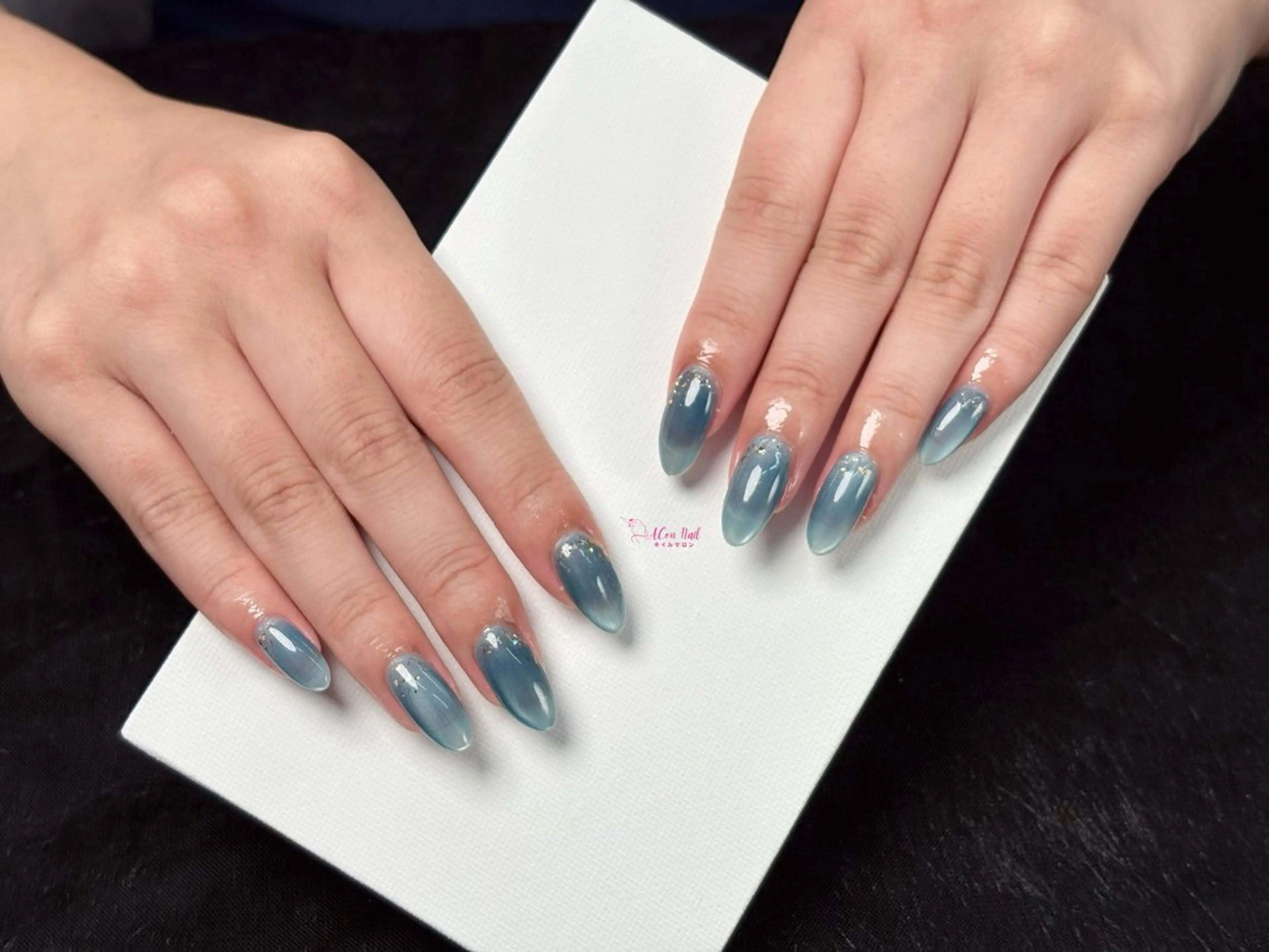 ネイル 桜ネイル 長さ出し フラワーネイル フレンチネイル ジェルネイル ハンドネイル ACon NailSalonのネイルデザイン