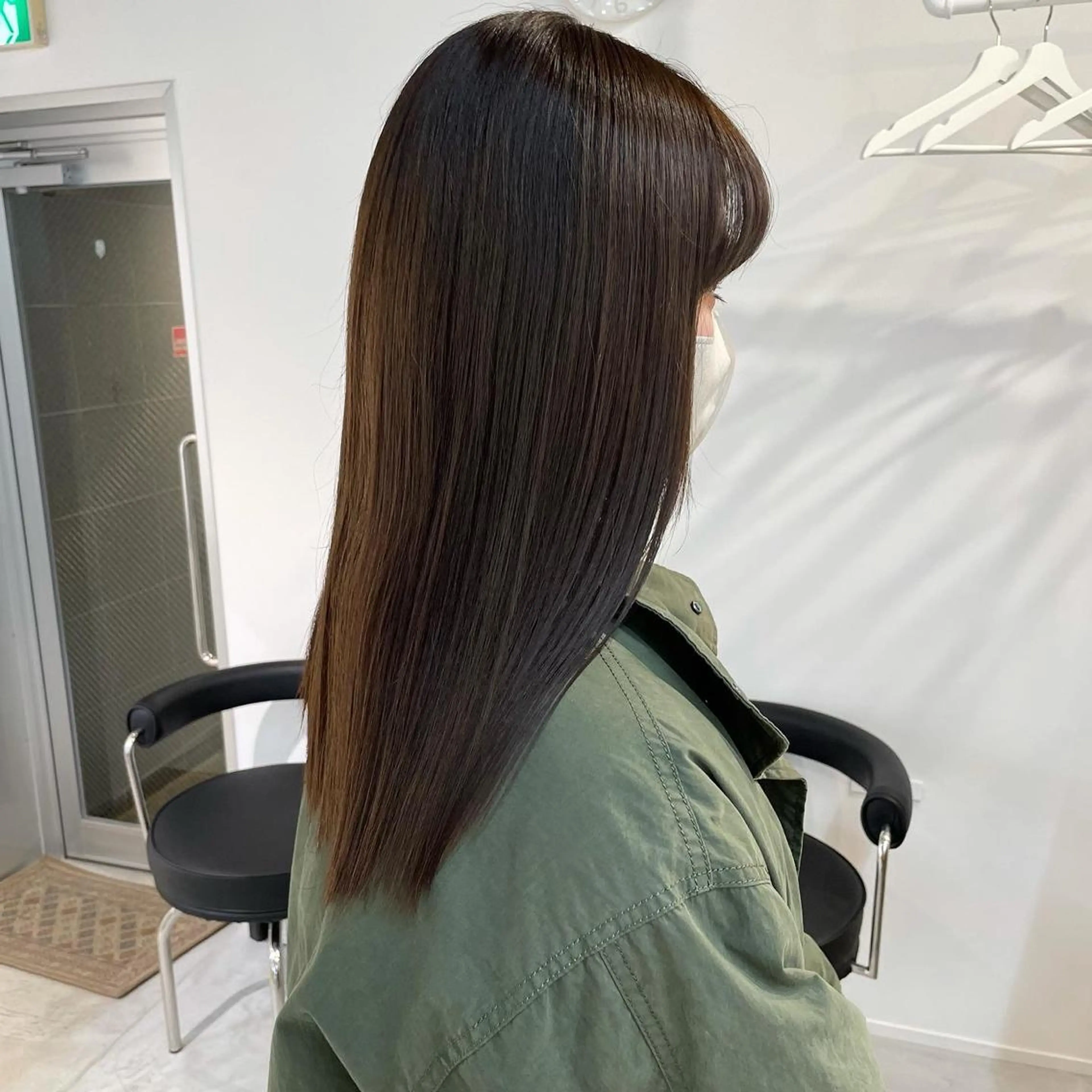 ロング カラー ベージュカラー カット ヘアカラー トリートメント fit/ madokaのヘアスタイル