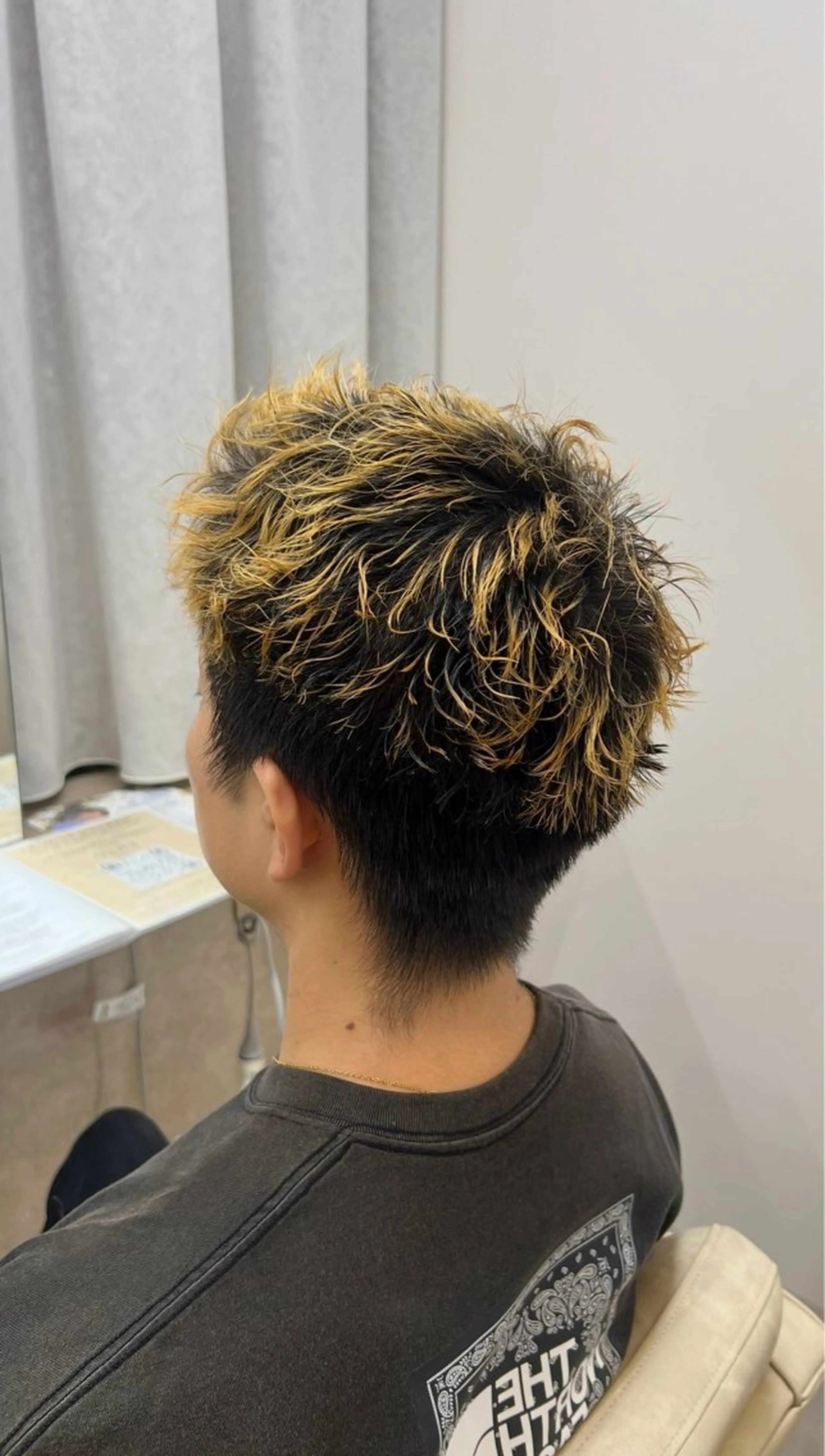 パーマ メンズ パーマ トリートメント 山下 稚葉 艶髪/透明感カラーのヘアスタイル