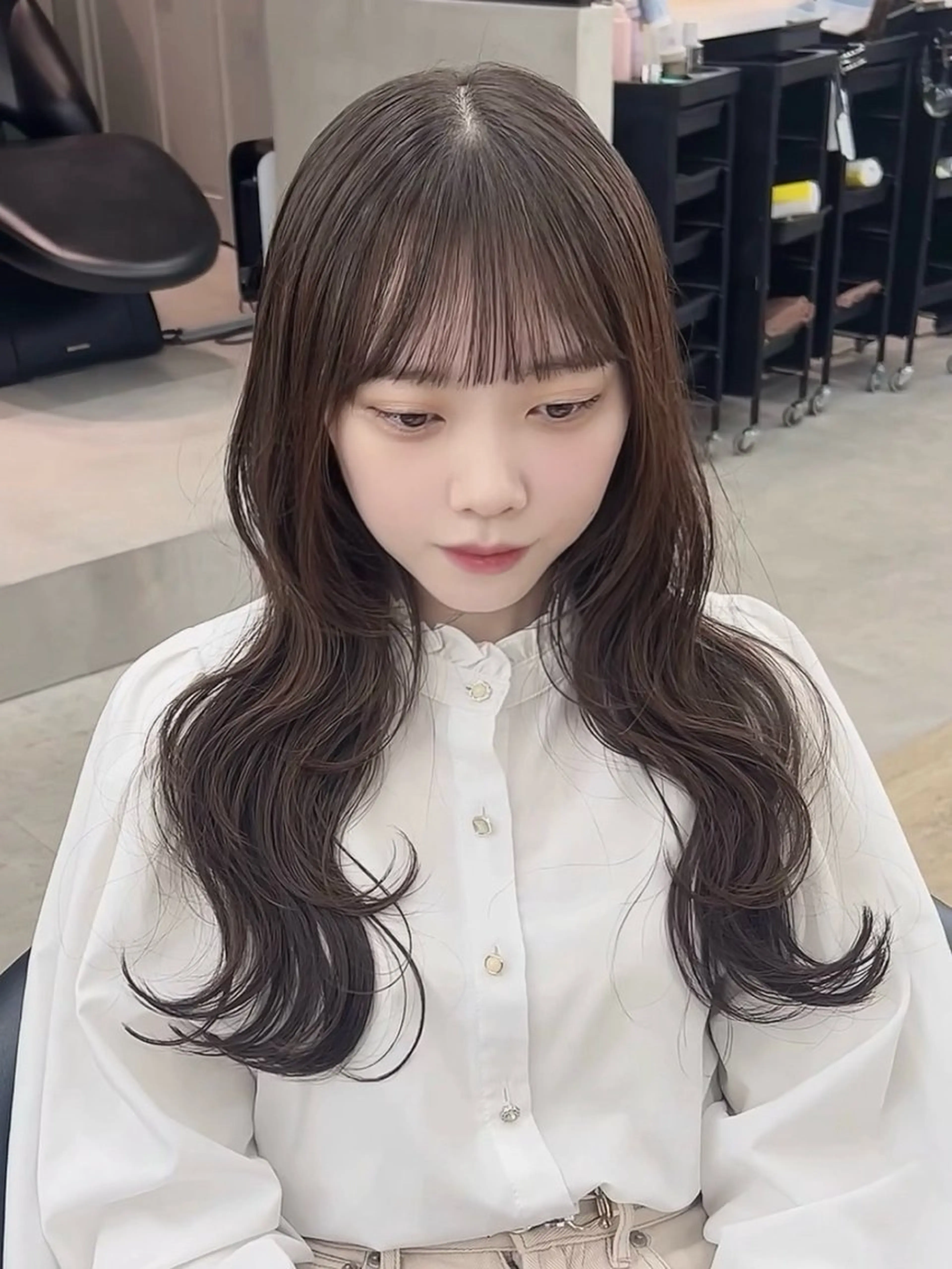 ロング カラー ヘアアレンジ 巻きラク♡レイヤー 🦢こころのヘアスタイル