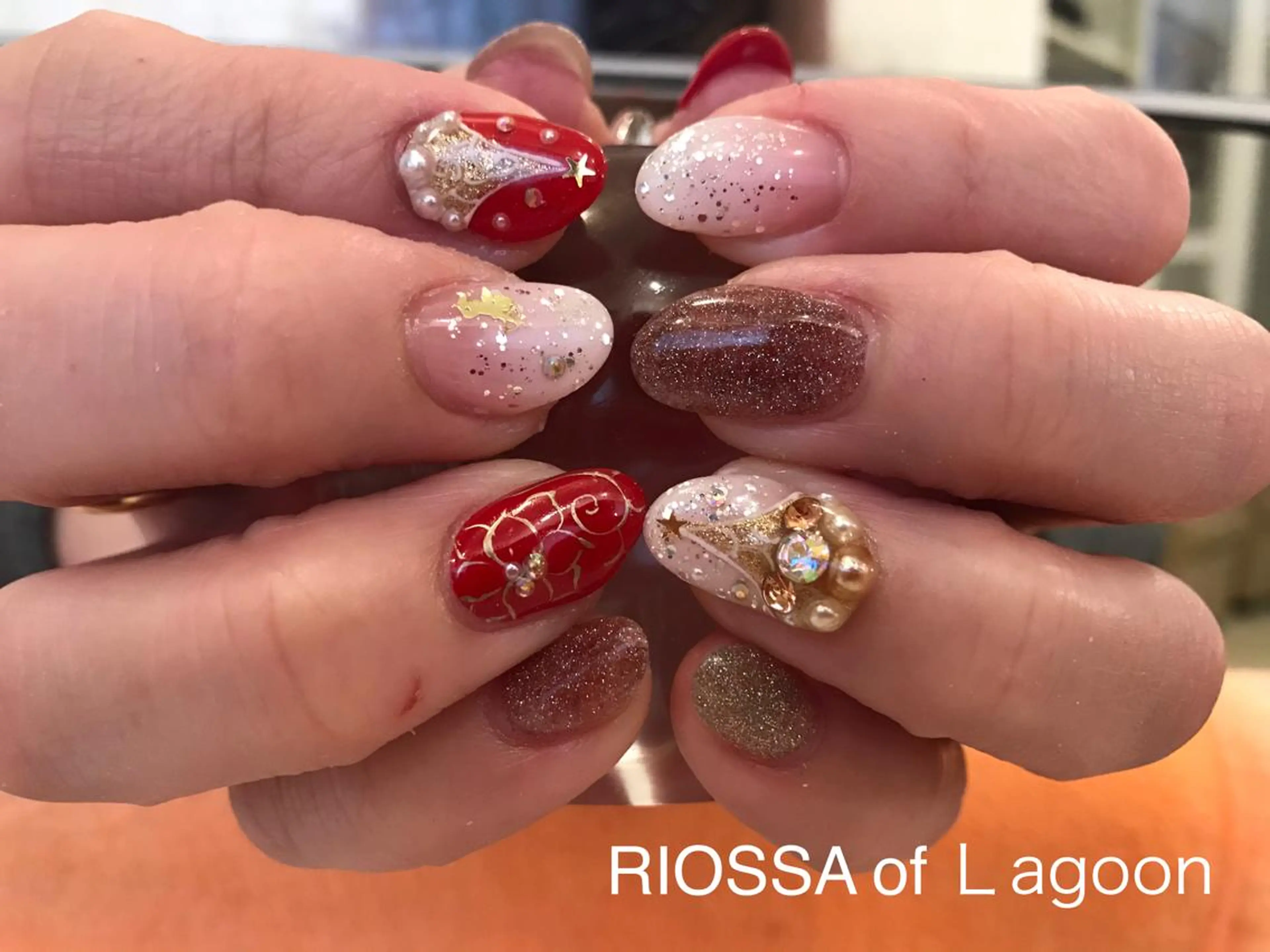 ネイル 冬ネイル クリスマス リオッサ オブ ラグーン神戸店のエステ・リラクイメージ