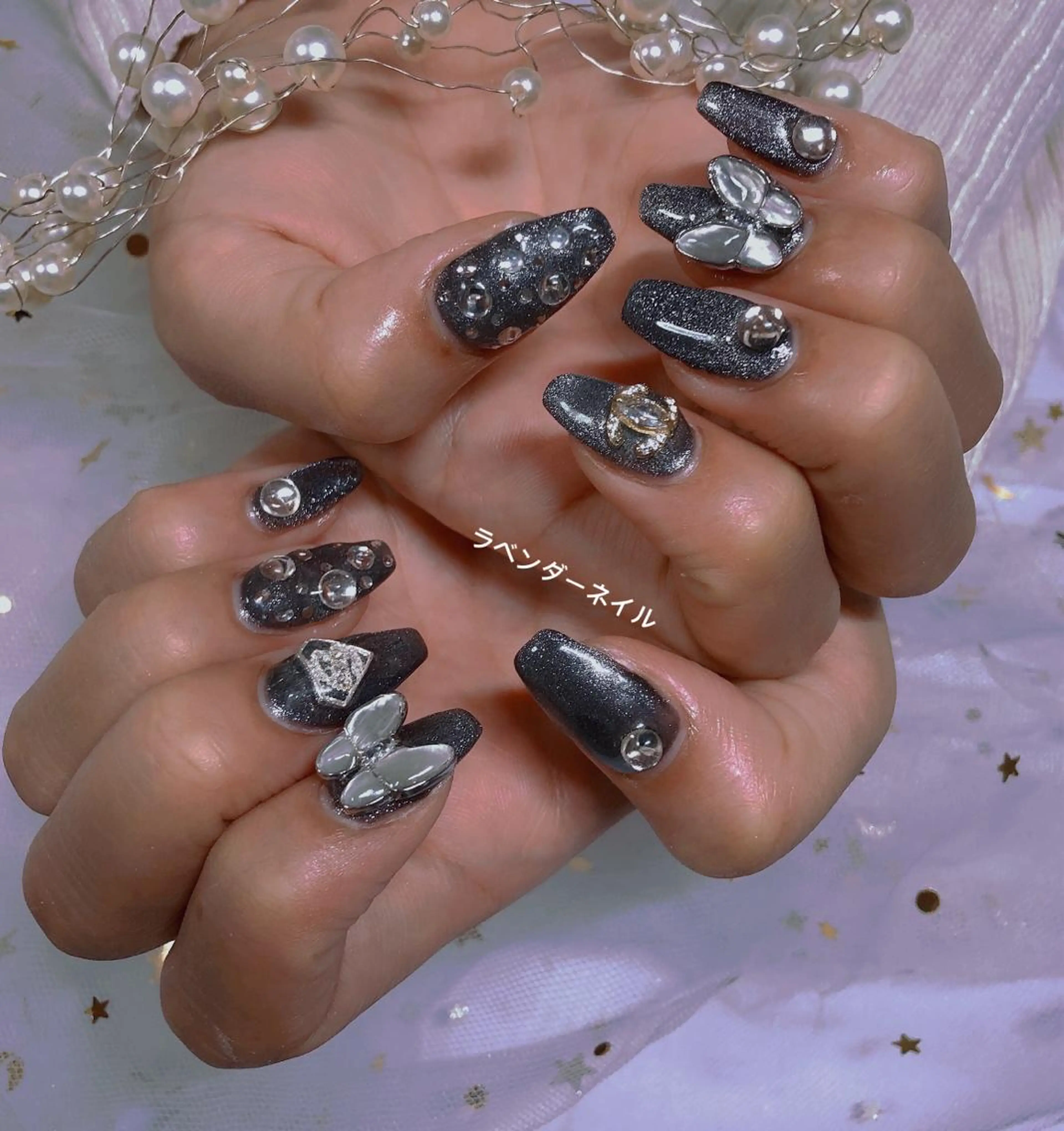 ネイル ラベンダー💖日暮里 ルル💖ネイルのネイルデザイン