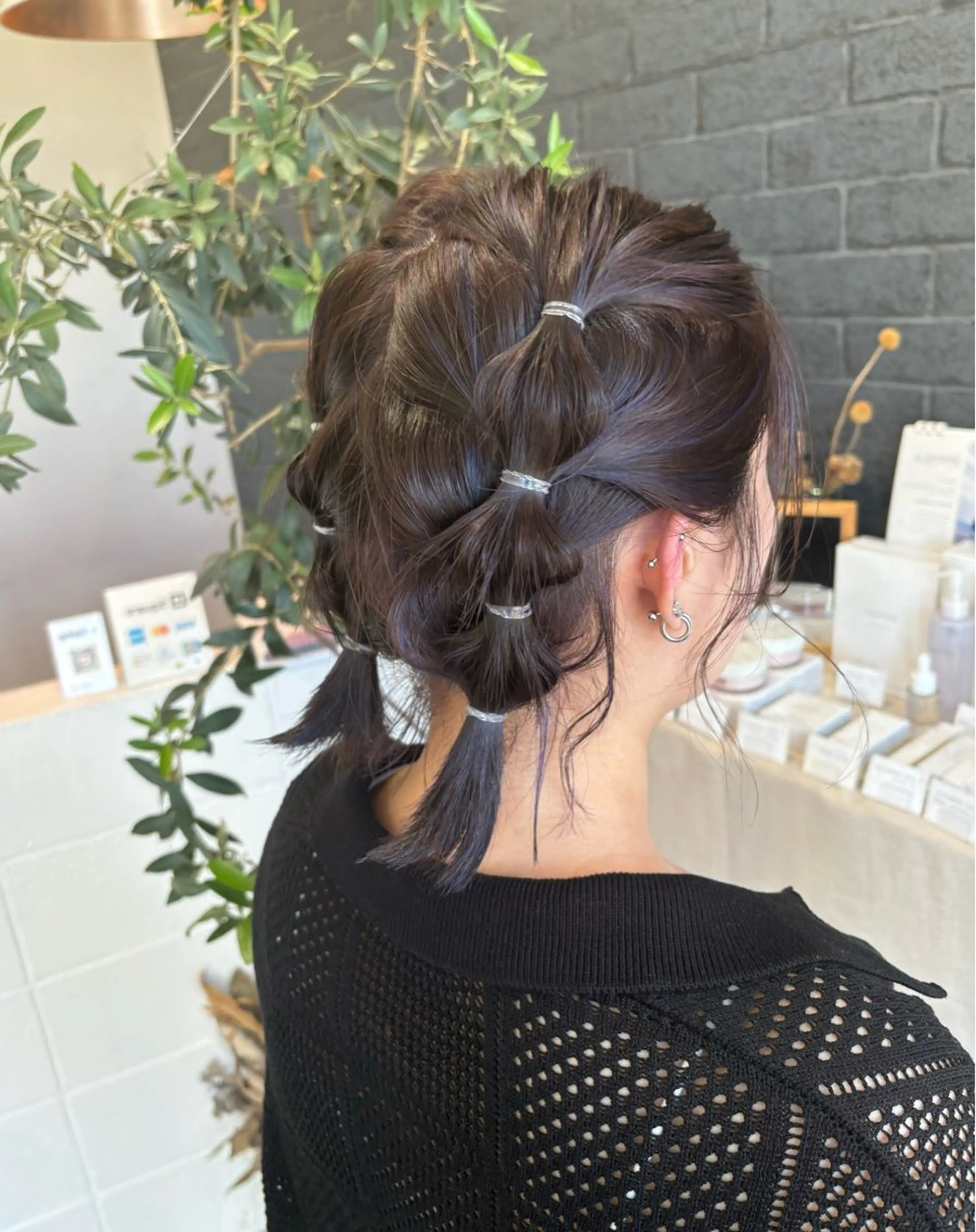 ショート カラー ヘアアレンジ ヘアカラー ヤマグチ ユキナのヘアスタイル