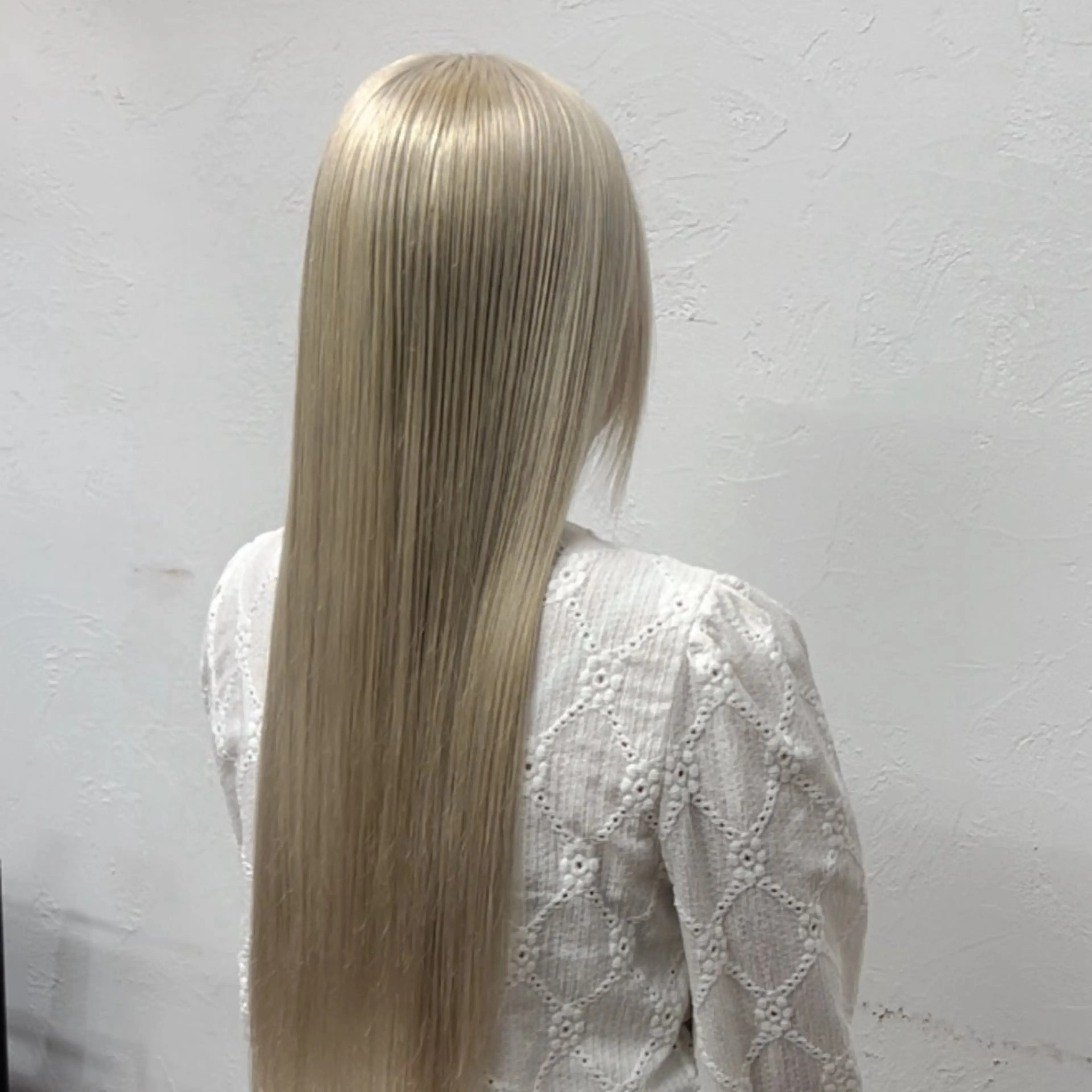 ロング カラー ブロンド ホワイトブロンド ヘアカラー げん/梅田美容室 中崎町美容室のヘアスタイル