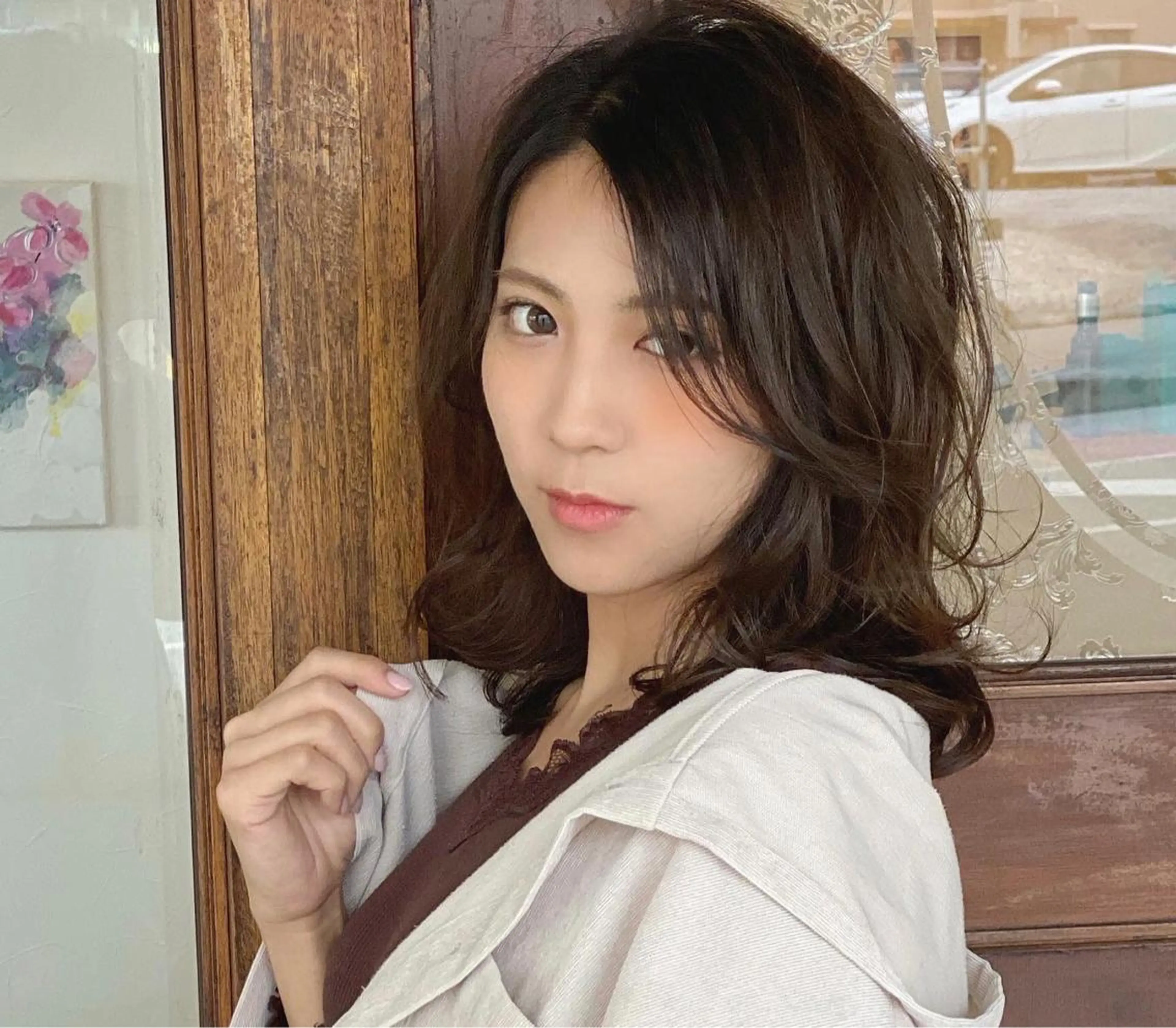 ミディアム カラー カット ヘアカラー トリートメント grand juteのヘアスタイル