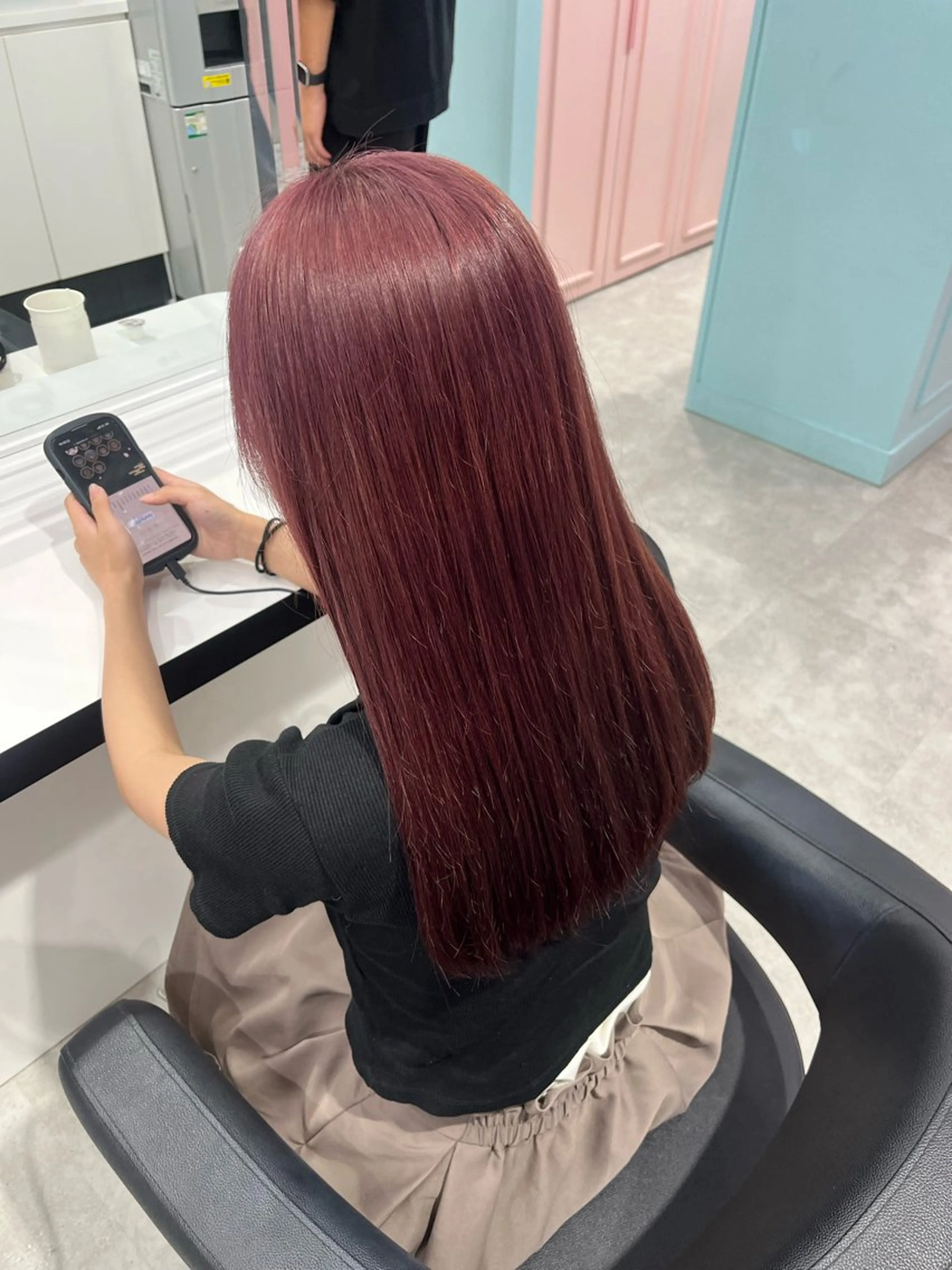 ロング カラー みう/仙台/暖色/ 艶髪/顔周りカット/のヘアスタイル